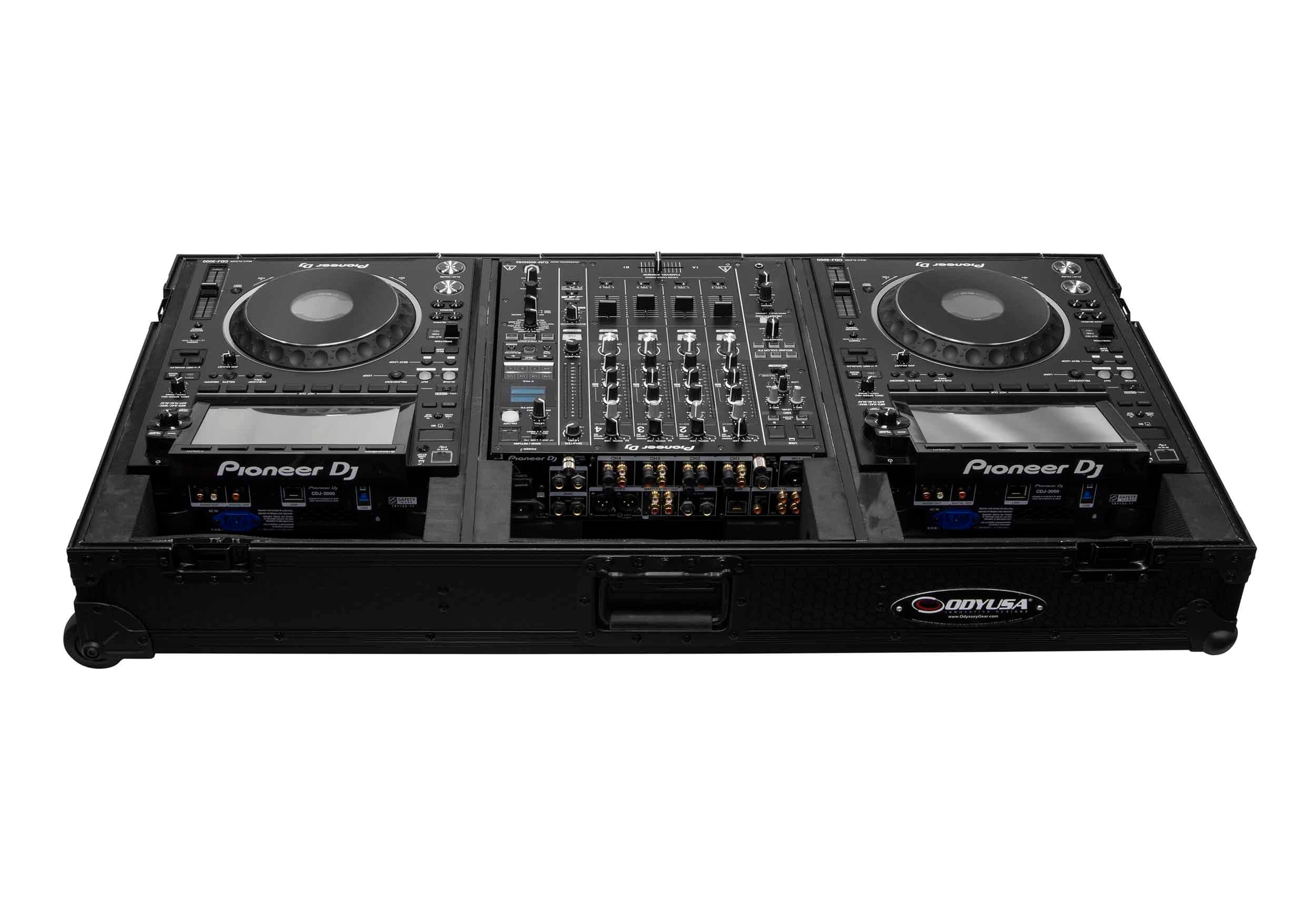 Odyssey 810158 Industrial Board DJ Case for 12" DJ Mixers & 2 CDJ-3000's