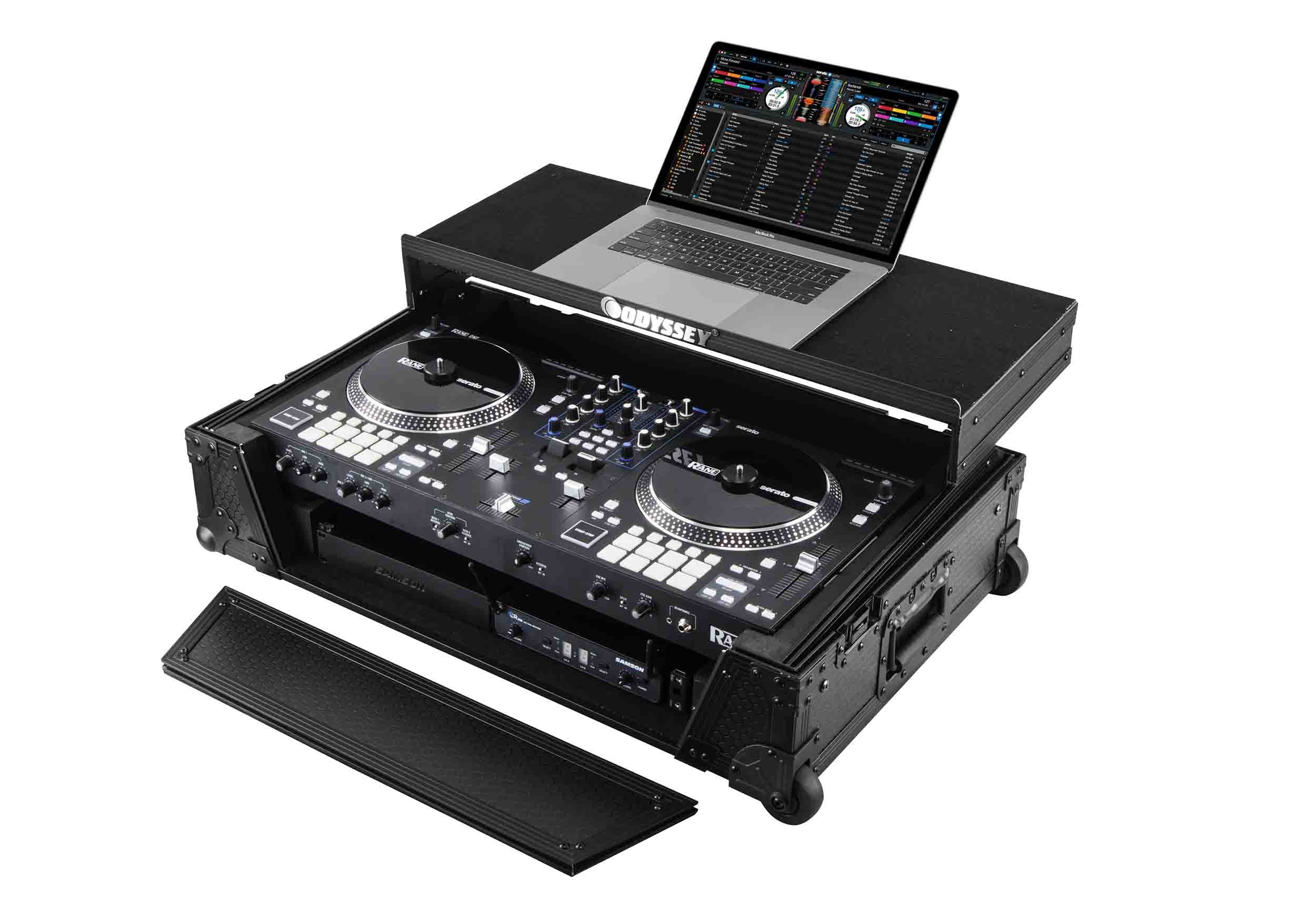 Odyssey 810264 Glide Style 1U Case for RANE ONE DJ Controller w/ Wheels