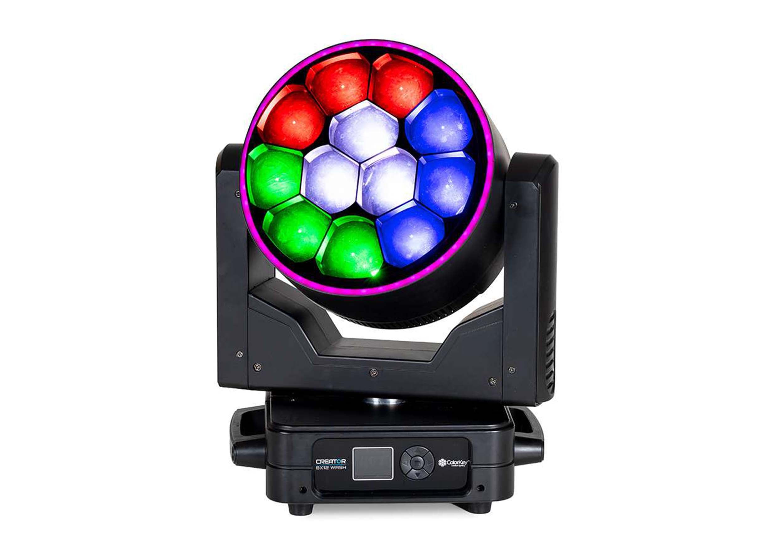 Colorkey CKU-5170 Creator BX12 Wash - 480W RGBW Bee-Eye Moving Head with Pixel Control