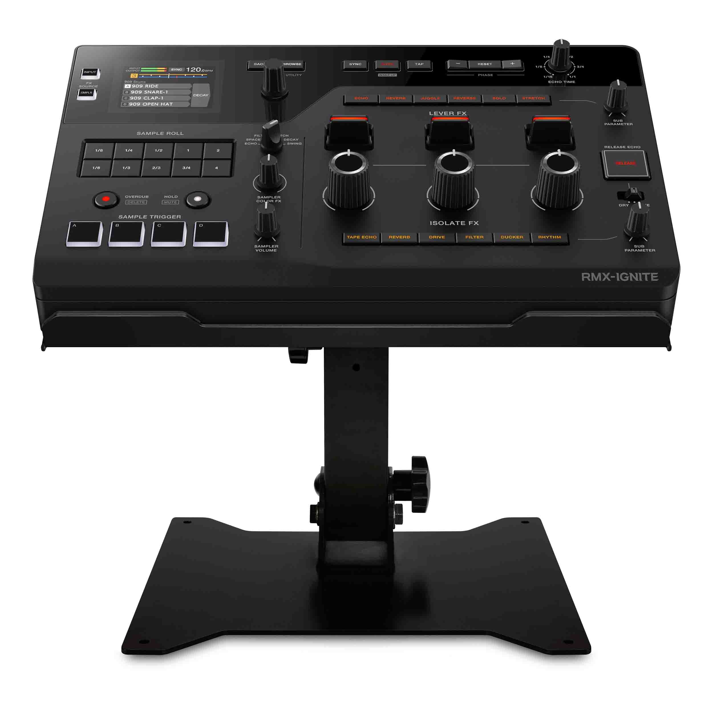 AlphaTheta DJC-STS2 Professional Foldable DJ Stand for RMX-IGNITE with Adjustable Height and Tilt