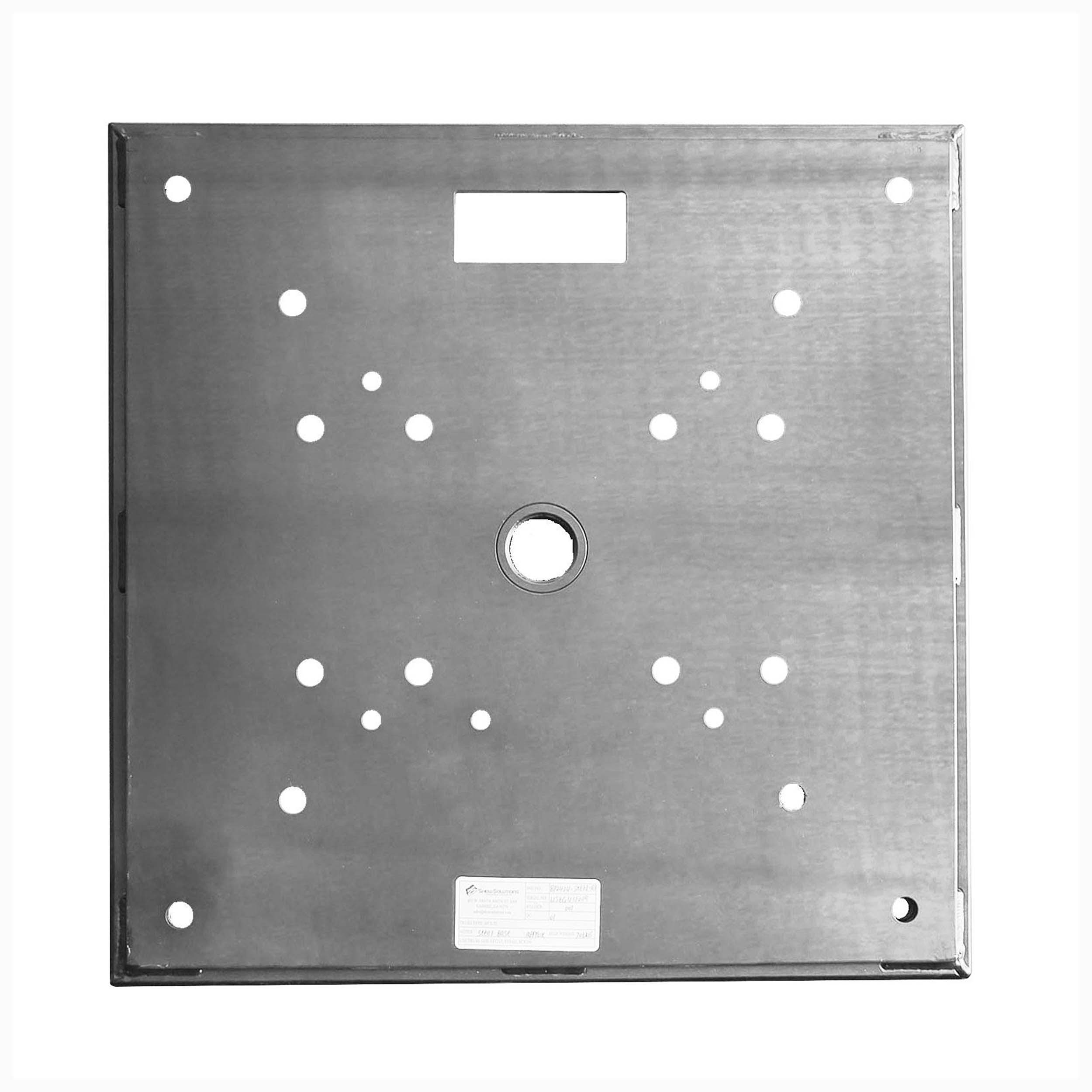 Show Solutions BP2424-ALU-R1 Base Plate on a 1" Raised Frame - 12mm Thick