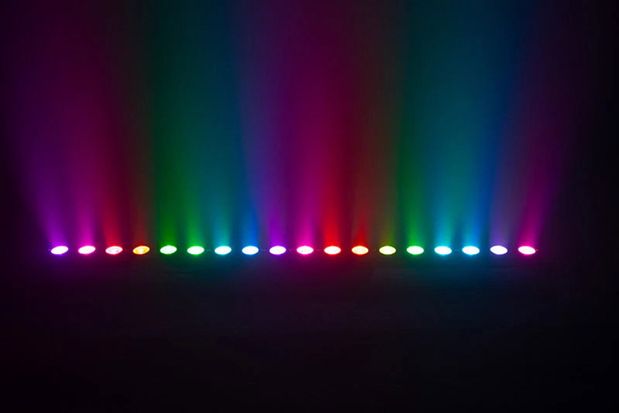 Eliminator Lighting Mega Color Q18, 18x4W RGBA 4-in-1 LED Linear Wash Fixture with Individual Pixel Control