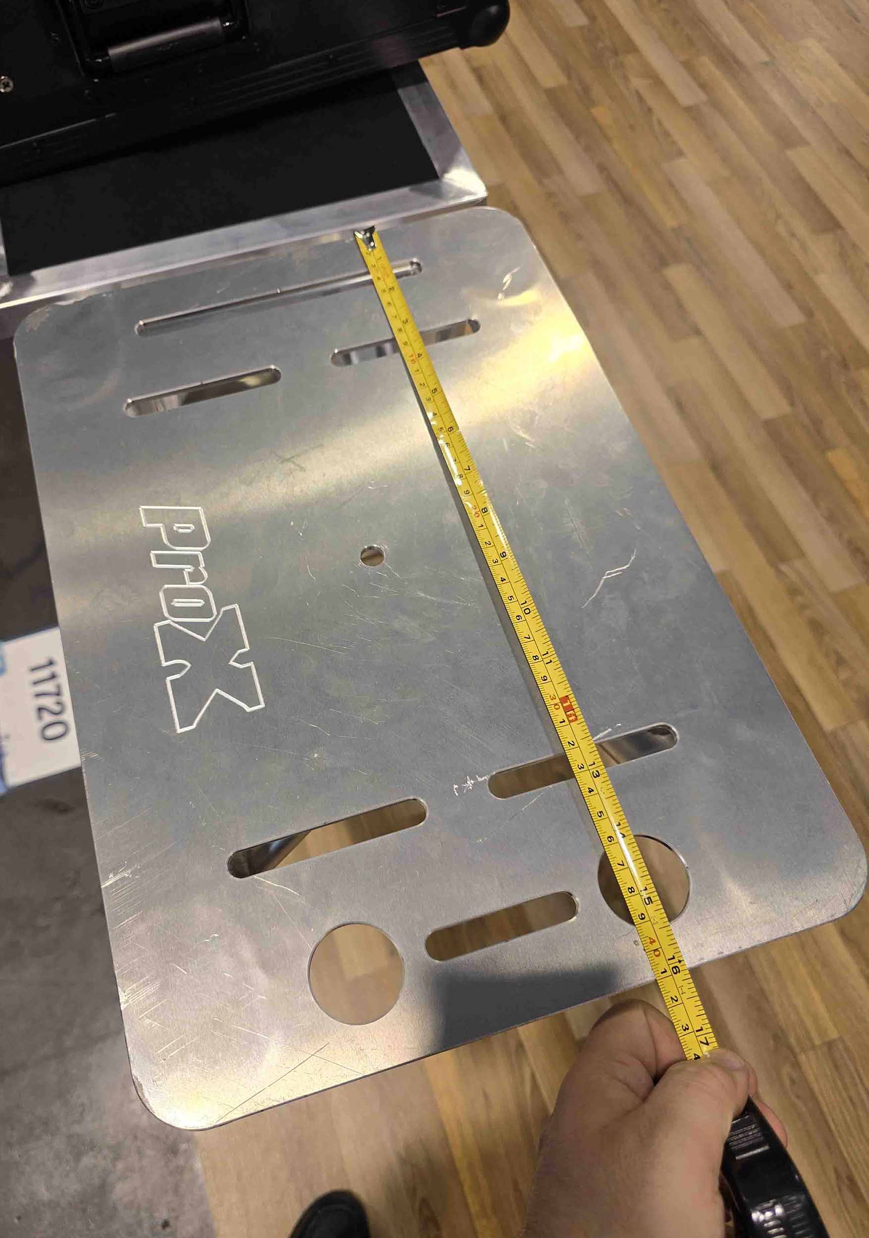 ProX XT-VERRAZANO24 V-Shape Aluminum Truss DJ Table with Elevated Monitor Shelves and 24" Base Plate