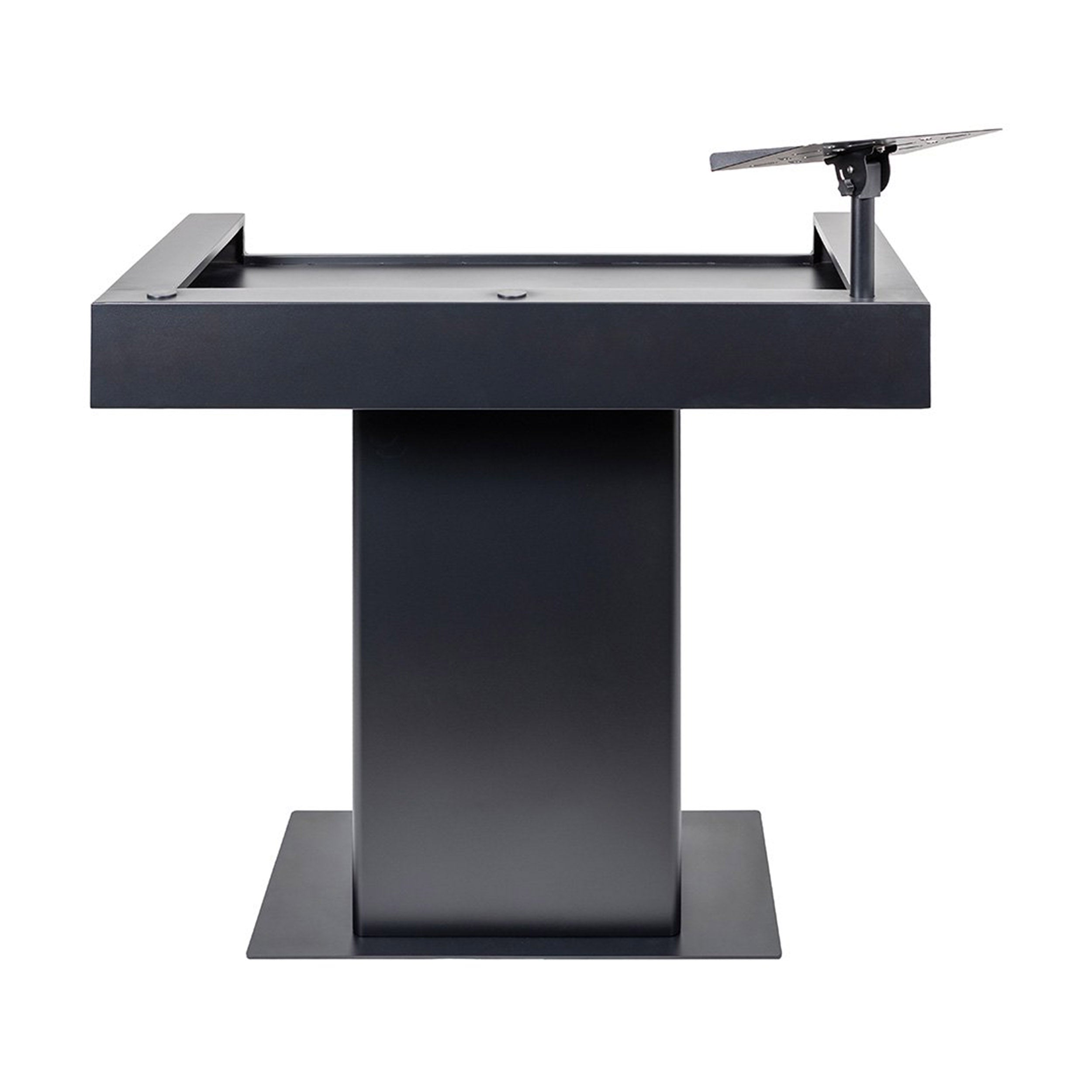 Headliner HL30000 Malibu Portable DJ Podium with Countertop and Base Column - Black