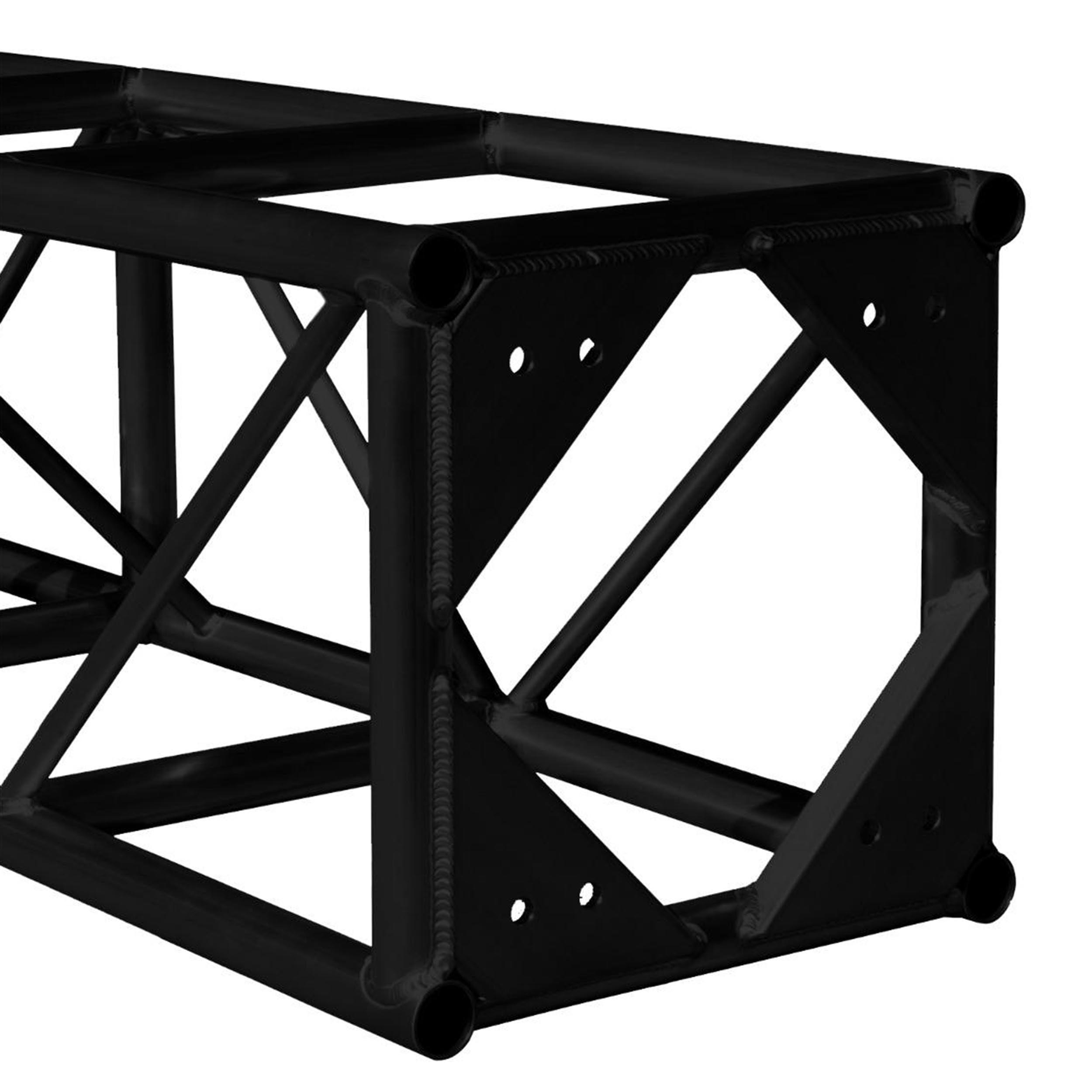 Show Solutions ST-2020-120-B 10' Long 20.5" x 20.5" Box Truss with Grade 8 Bolts - Black