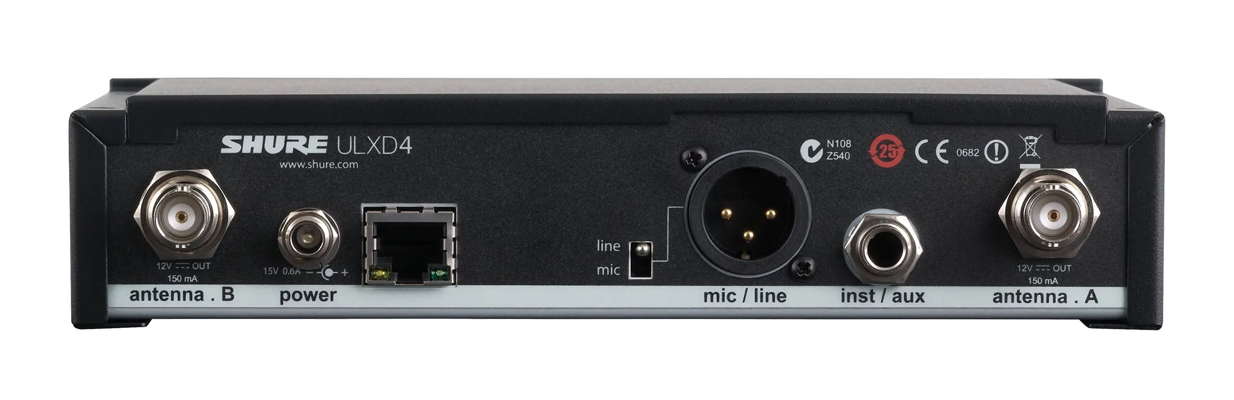 B-Stock: Shure ULXD4-H50, Single-Channel Digital Wireless Receiver - H50 (534-598 MHz)
