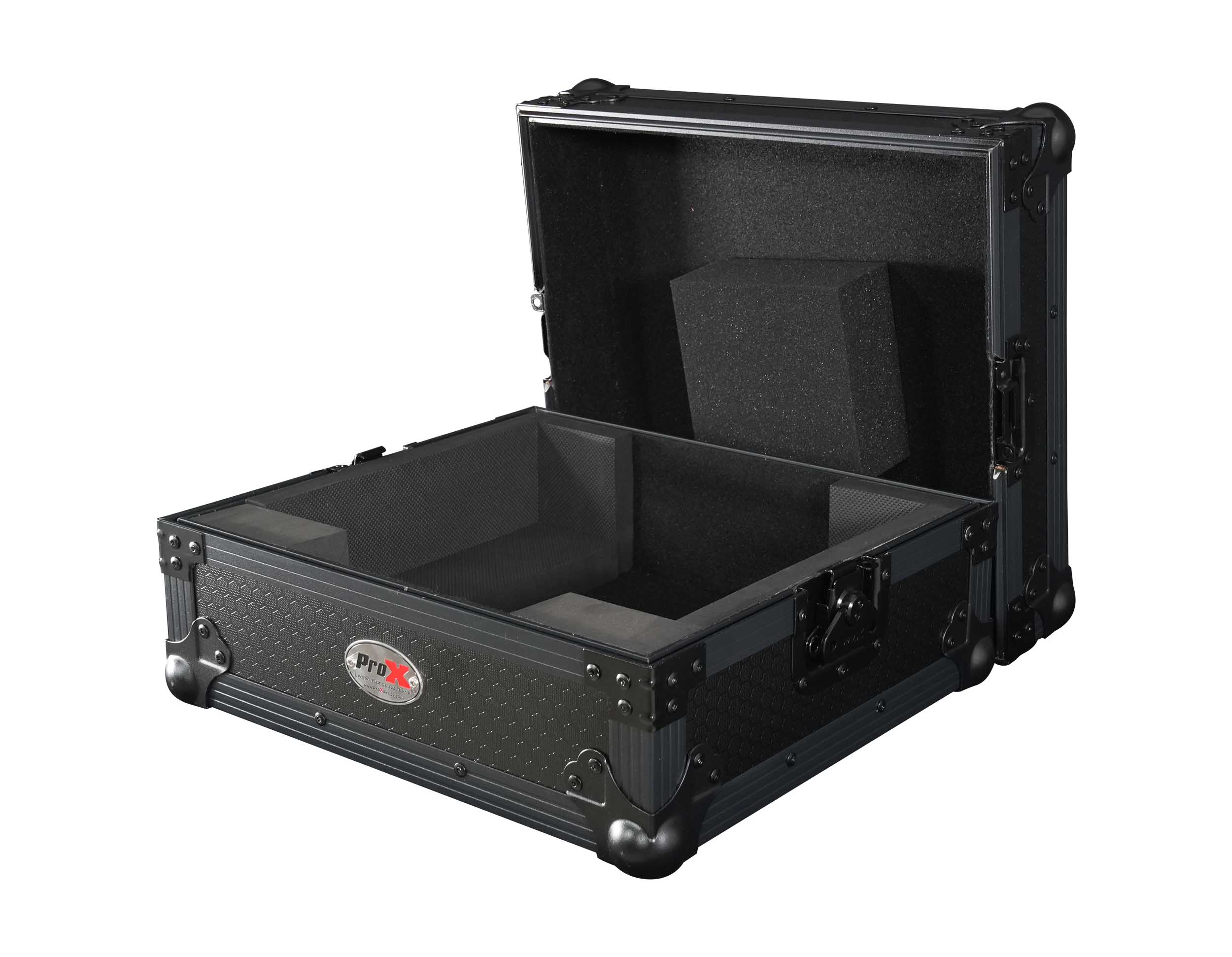 ProX XS-RP7BL All-Black Flight Case for Reloop RP-7000 & RP-7000 MK2 Turntable with Custom Foam