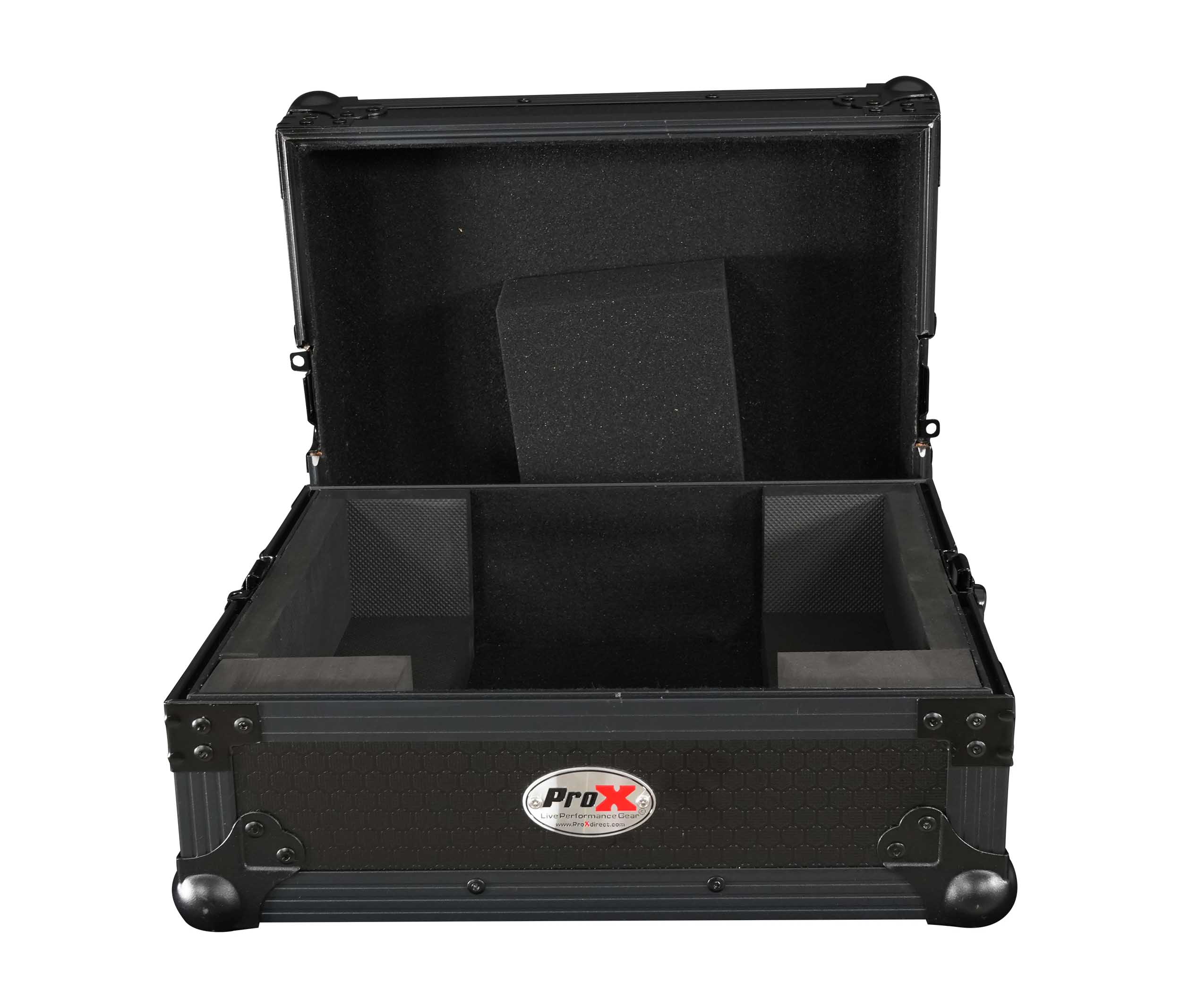 ProX XS-RP7BL All-Black Flight Case for Reloop RP-7000 & RP-7000 MK2 Turntable with Custom Foam