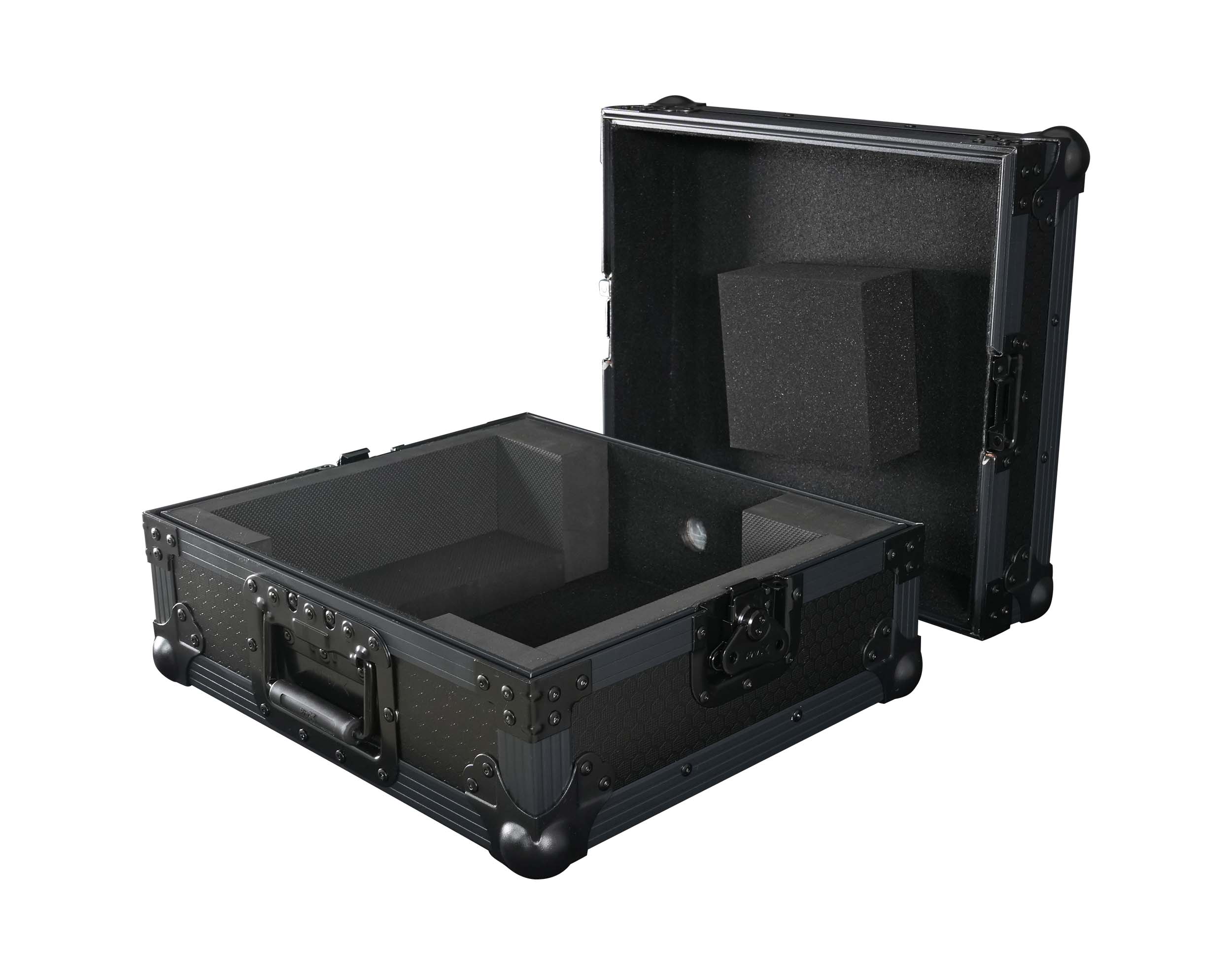 ProX XS-RP7BL All-Black Flight Case for Reloop RP-7000 & RP-7000 MK2 Turntable with Custom Foam