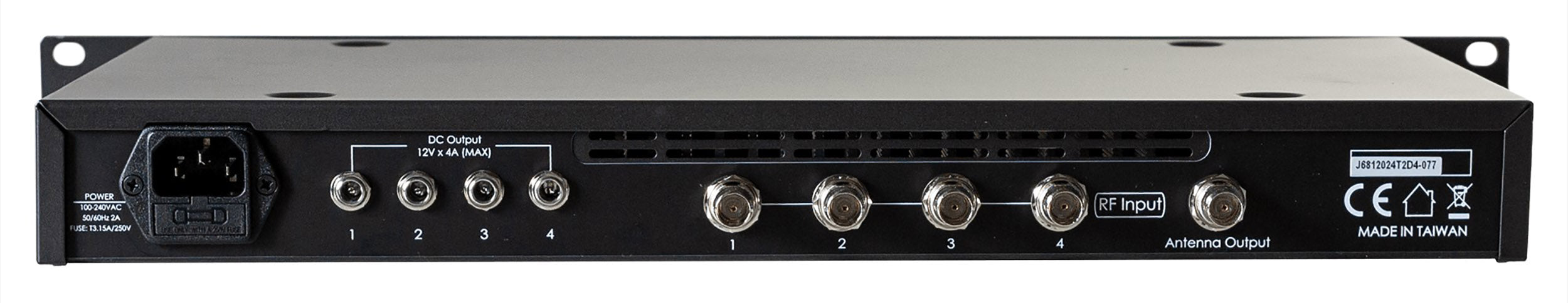 RF Venue COMB4CP-ARC 4-Channel IEM Antenna Combiner with CP Architectural Antenna