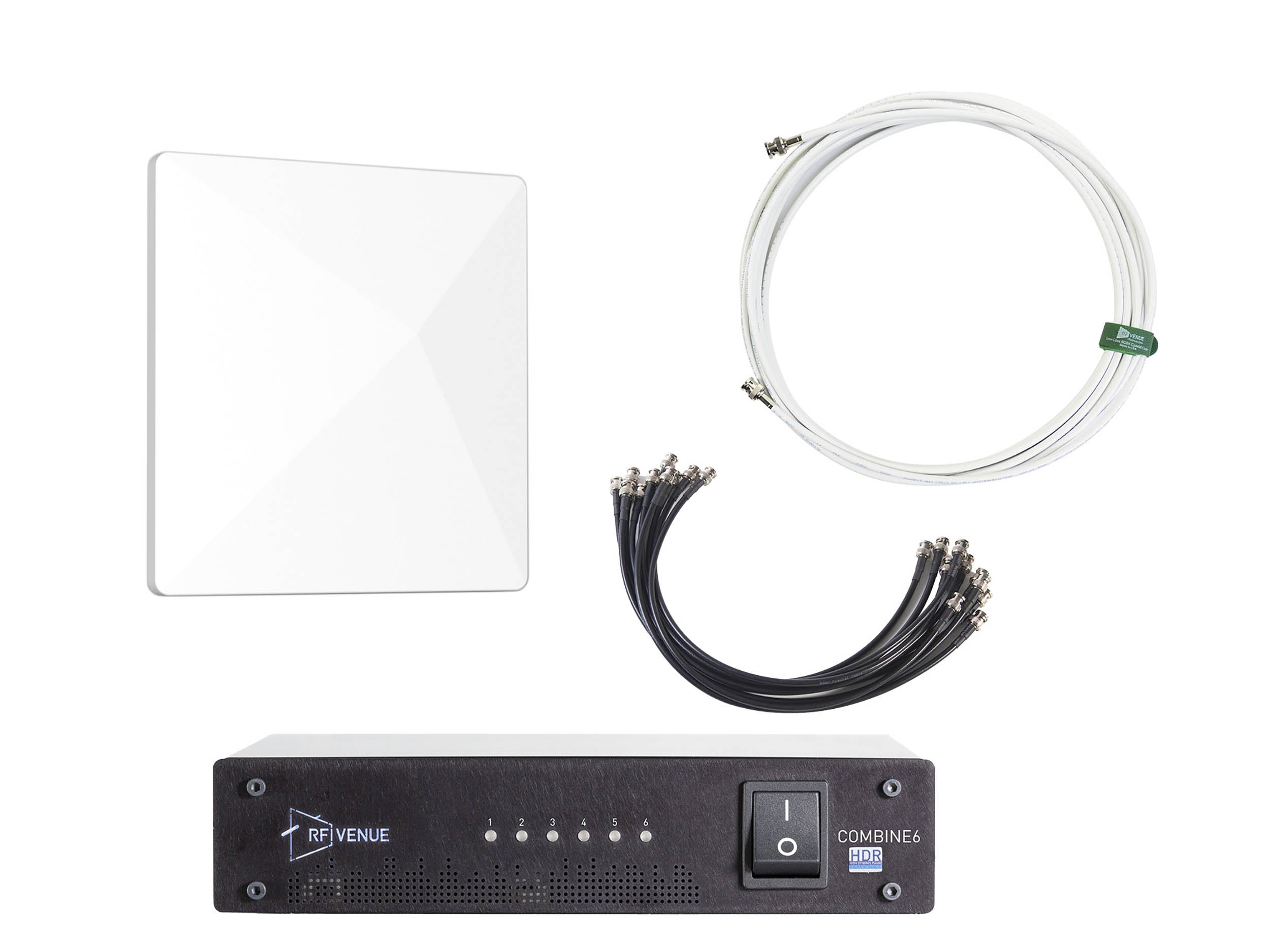 RF Venue COMB6CP-ARC 6-Channel IEM Upgrade Pack with White CP Architectural Antenna