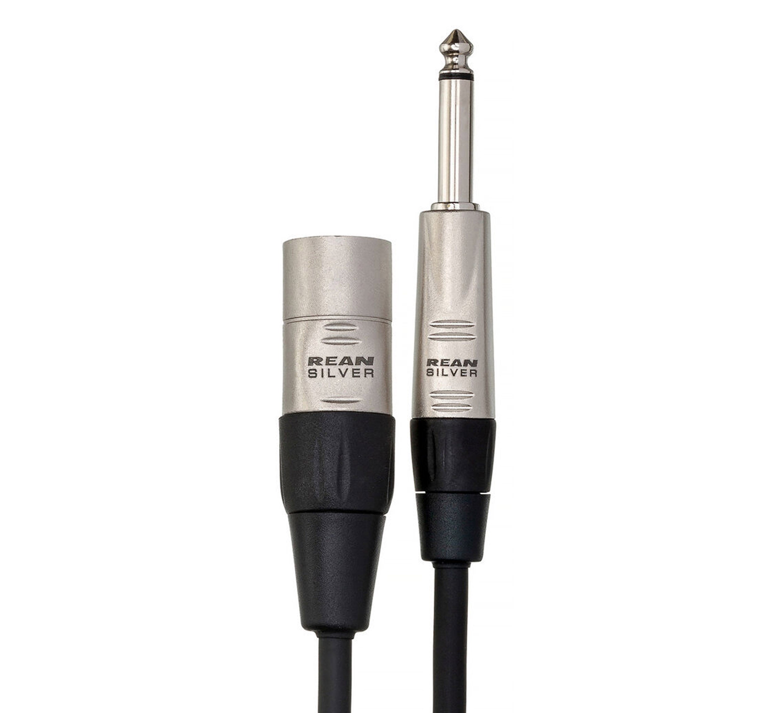 Hosa HSX-100, 1/4" TRS-XLR3M Balanced Interconnect Cable with REAN Connectors - 100 ft