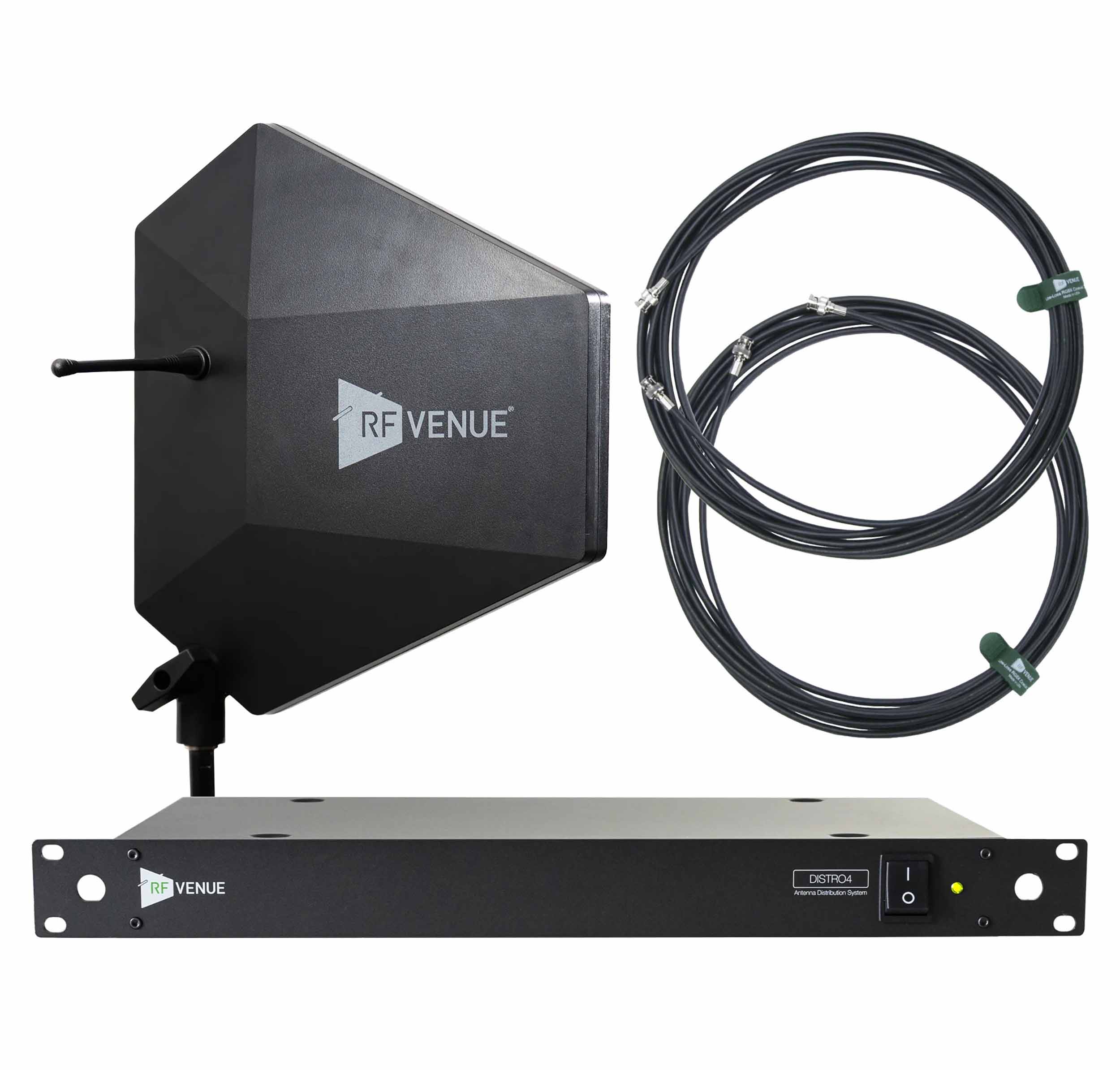 RF Venue DFIN-IPXDISTRO4 Wireless Mic Upgrade Pack with Diversity Fin IPX Antenna