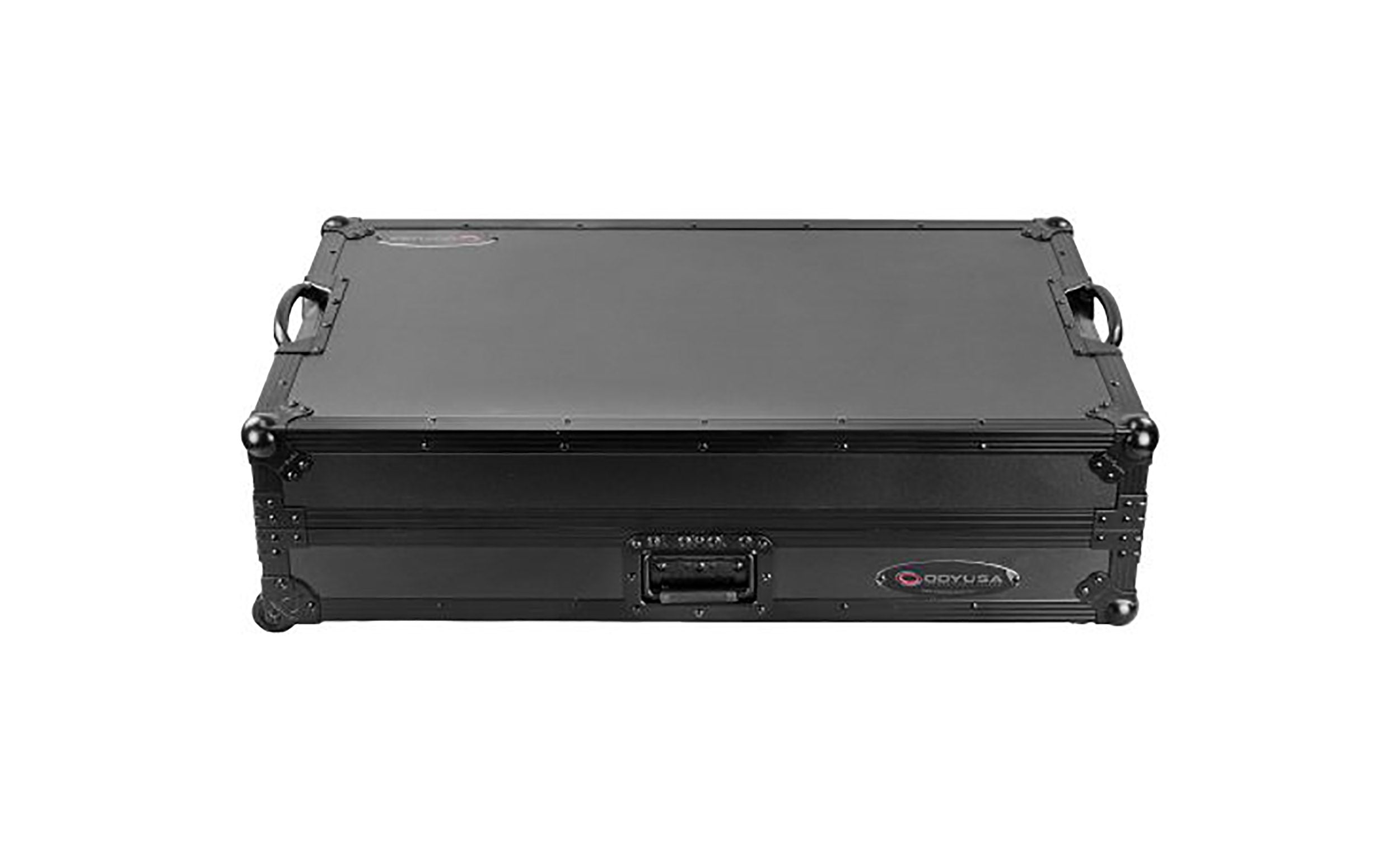 Odyssey FPR-GSSYSTEMONE1UWBL Performance Ready Series 1U Flight Case for RANE SYSTEM ONE with Wheels and Glide Style Laptop Platform - Black