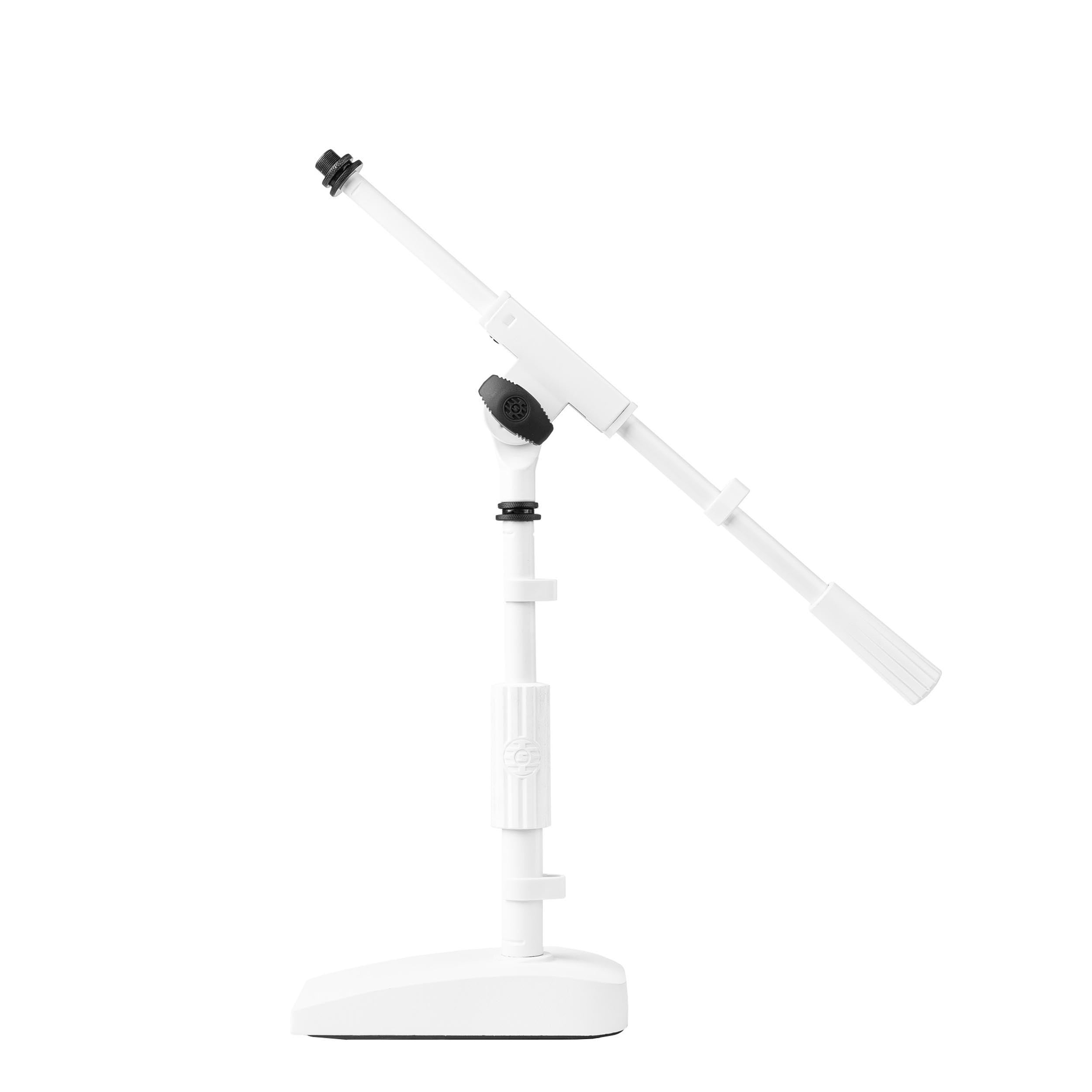 Shure by Gator SH-DESKTOP2-W Desktop Boom Microphone Stand – White