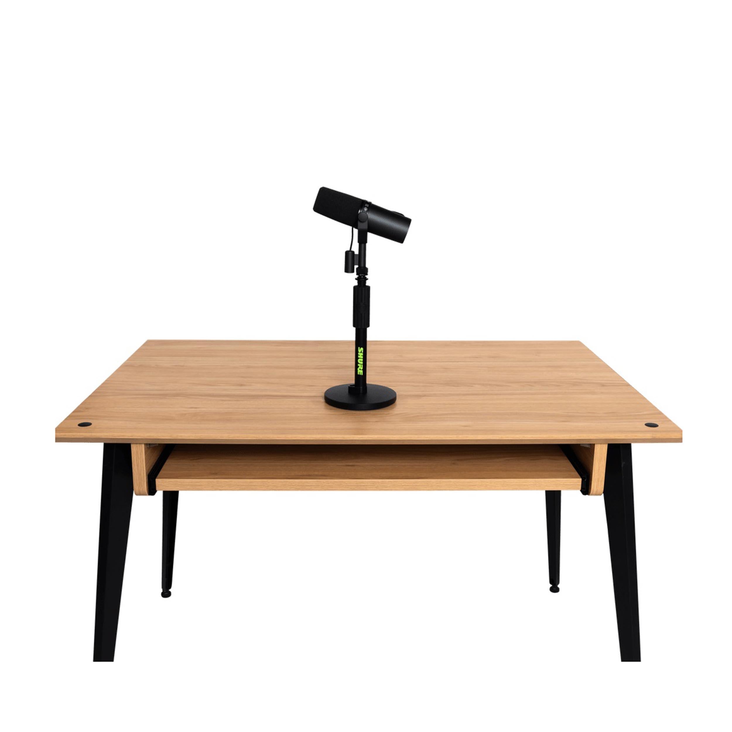 Shure by Gator SH-DESKTOP1 Desktop Microphone Stand with 6" Round Base - Black