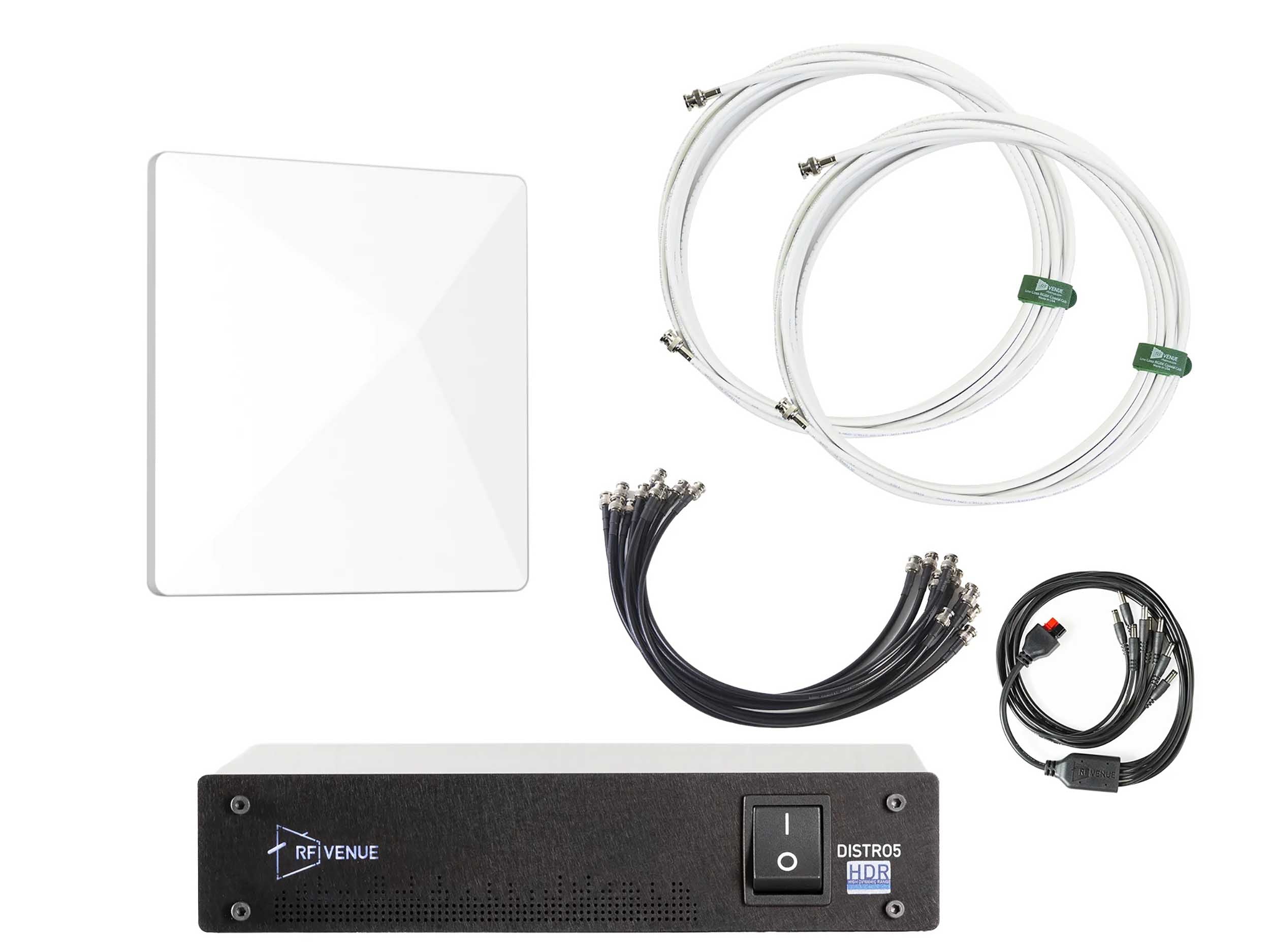 RF Venue D-ARCD5 5-Channel Wireless Mic Upgrade Pack with Diversity Architectural Antenna and DISTRO5