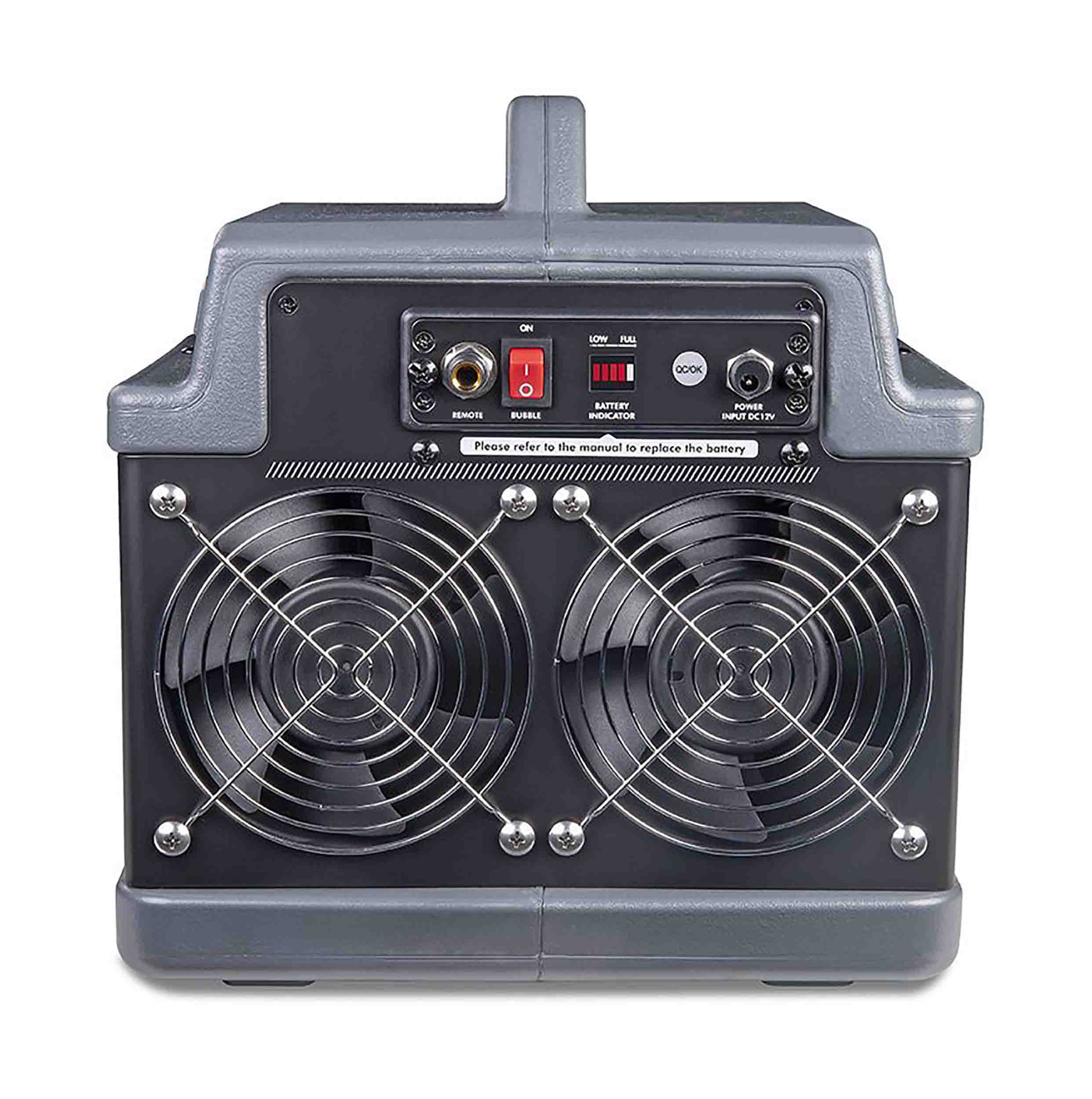 B-Stock: Eliminator Lighting Bubbletron EXL GO, Battery-Powered Light Weight Bubble Machine with Dual Fan System