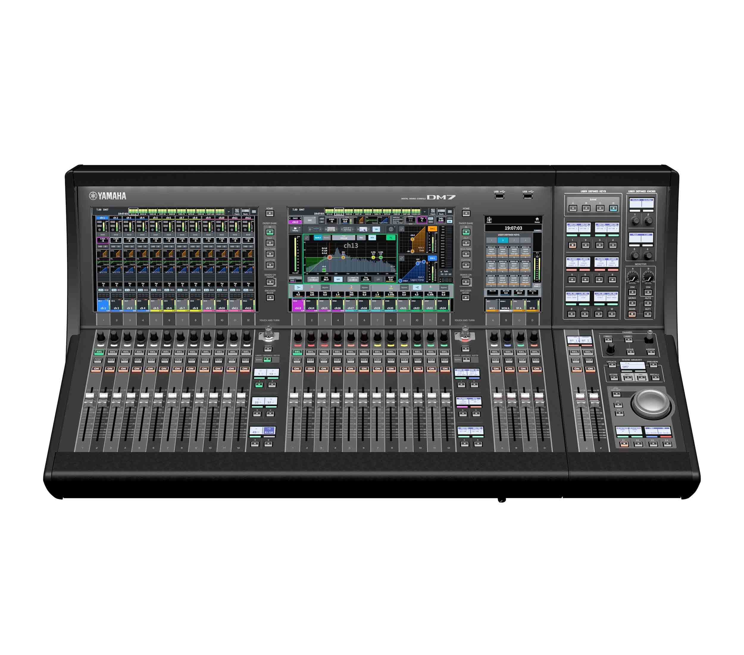 Yamaha DM7-EX 120-Channel Digital Mixing Console Expansion Package with 144 x 144 Dante and Dual Touchscreens