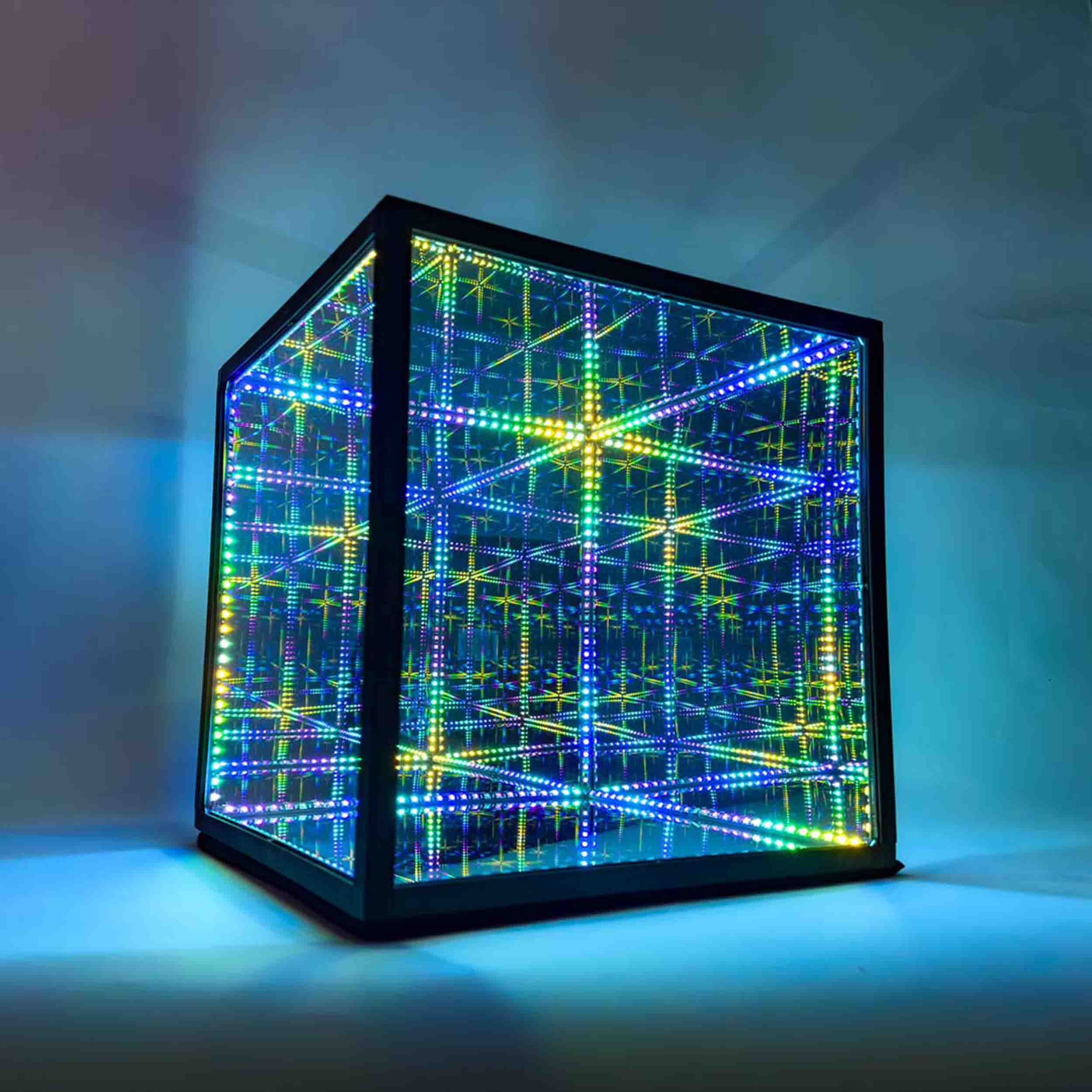 Hyperspace Lighting HYPERCUBE15 Infinity Mirror LED Art with App Control and 95 Lighting Patterns