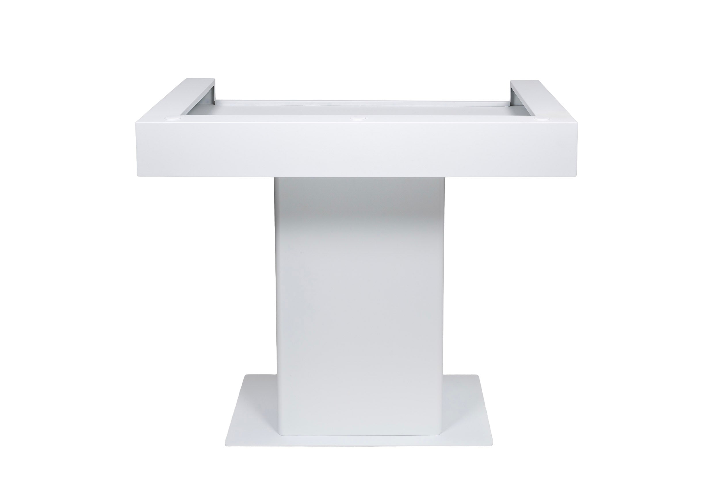 B-Stock: Headliner HL30001 Malibu Portable DJ Podium with Countertop and Base Column - White