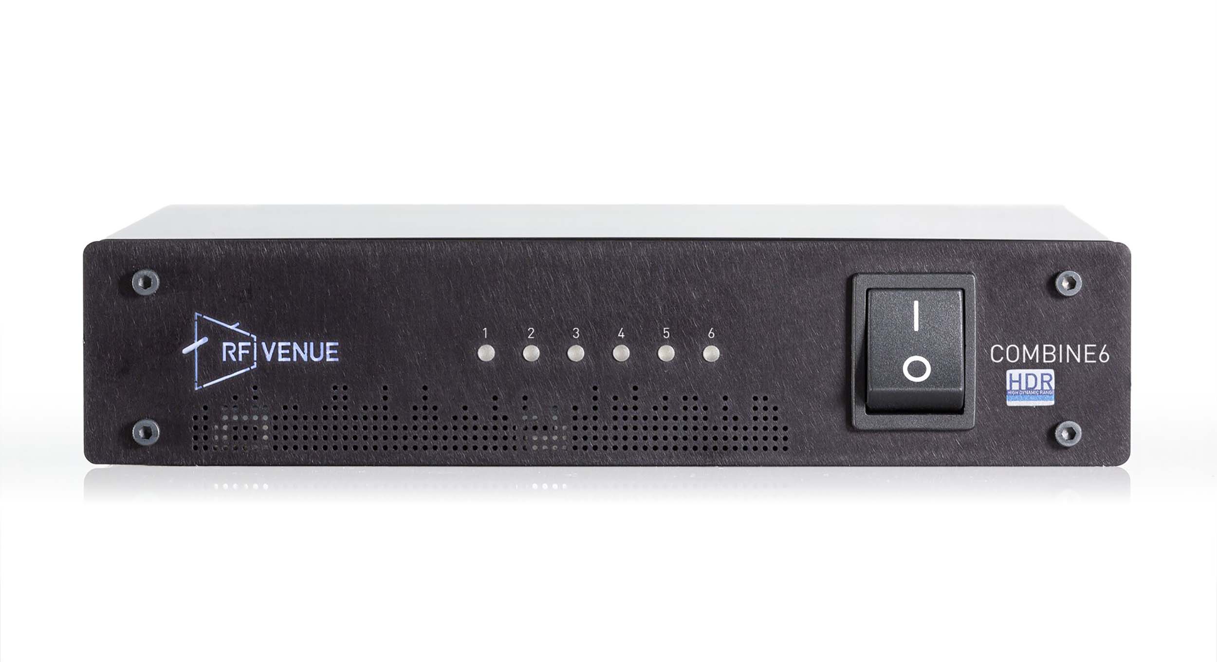 RF Venue COMBINE6HDR 6-Channel In-Ear Monitor Antenna Combiner
