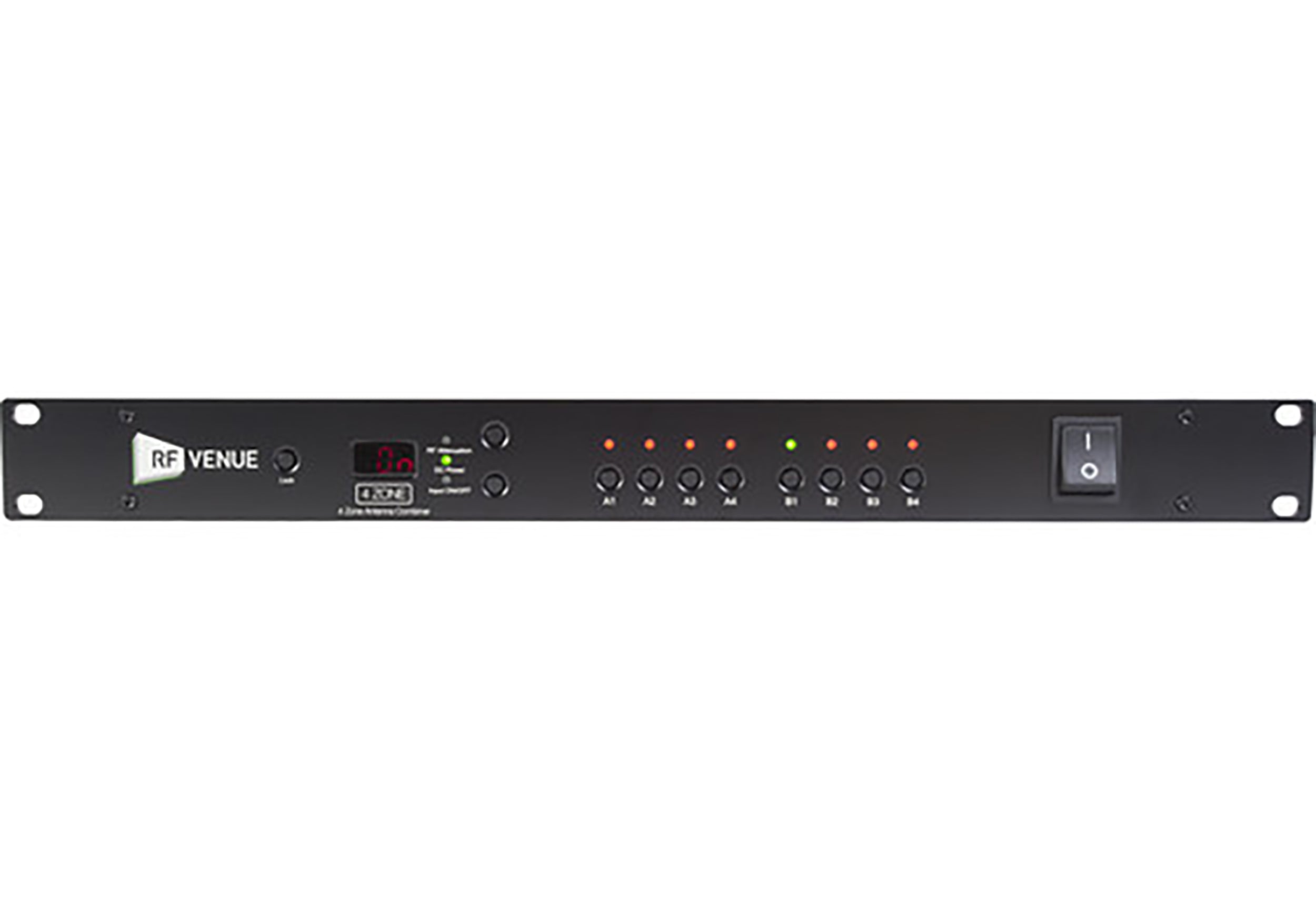 RF Venue 4-Zone Antenna Combiner for Wireless Microphone Receivers