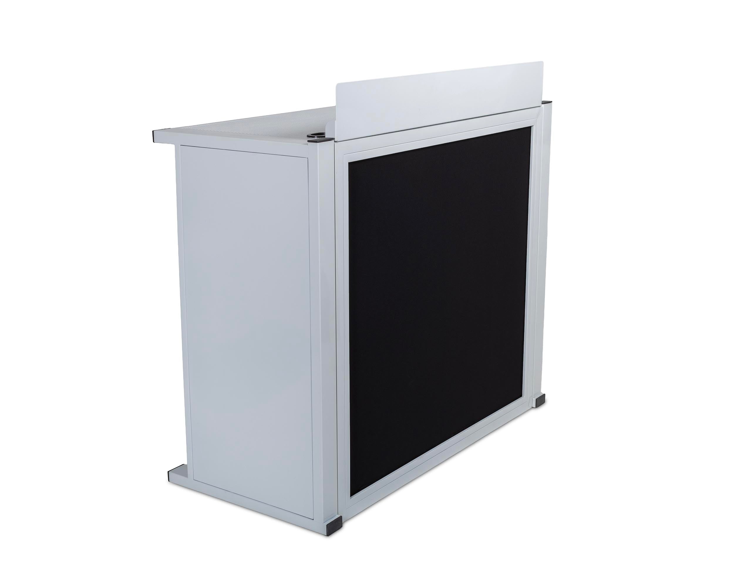 Headliner HL30081 Solana Portable DJ Booth with Carry Bag - White