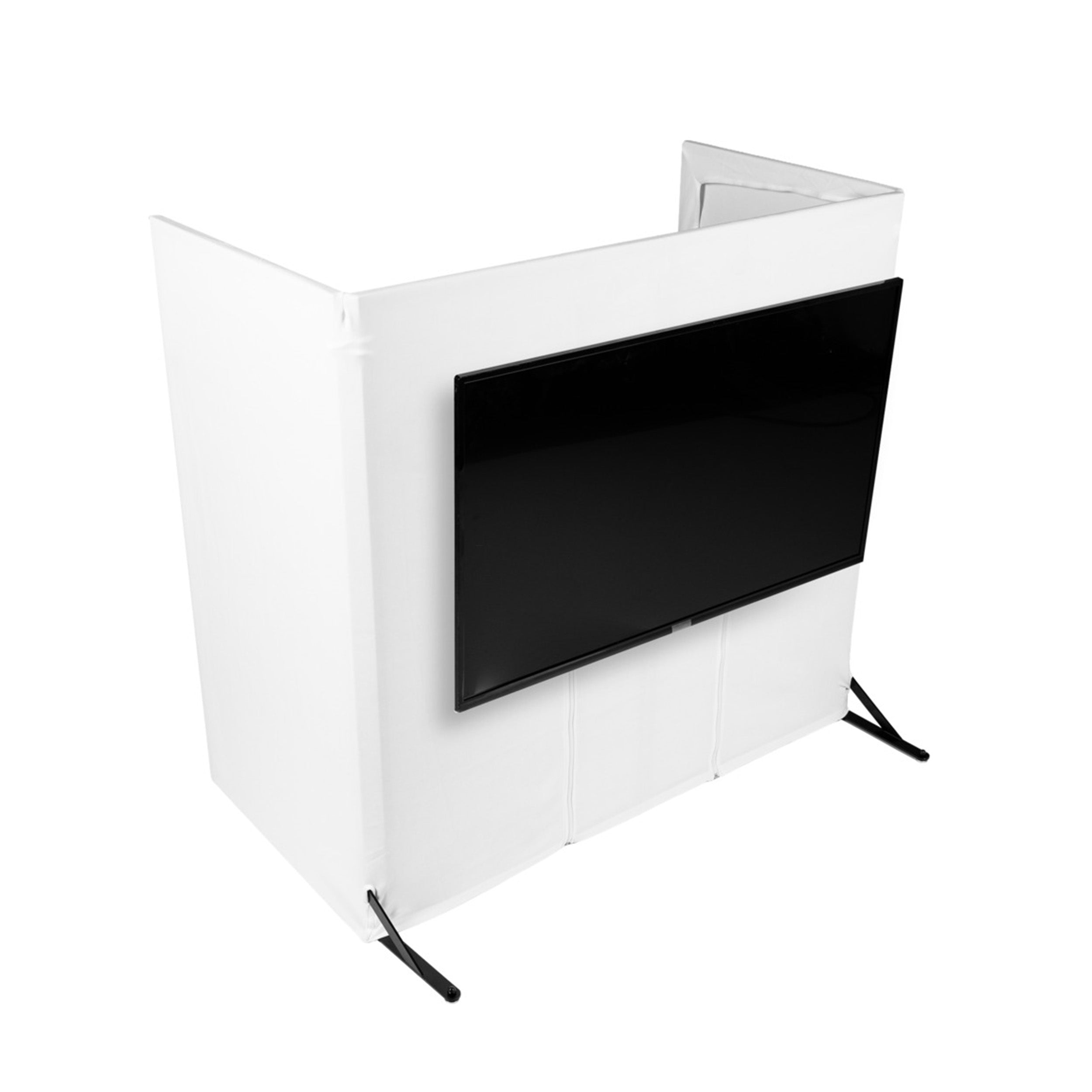 Gator GFW-DJFACADE-TVM Collapsible DJ Facade with TV Mount and Carrying Bag