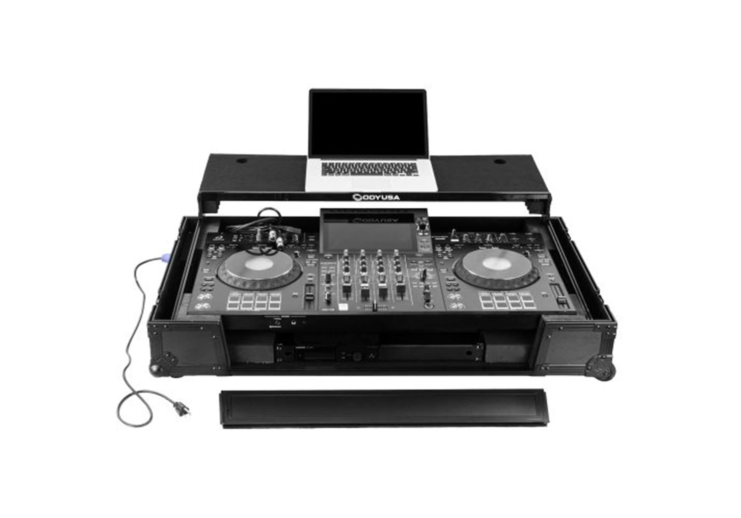 Odyssey FPR-GSXDJAZW1UBL Performance Ready Series 1U Flight Case with Wheels for Pioneer DJ XDJ-AZ - Black