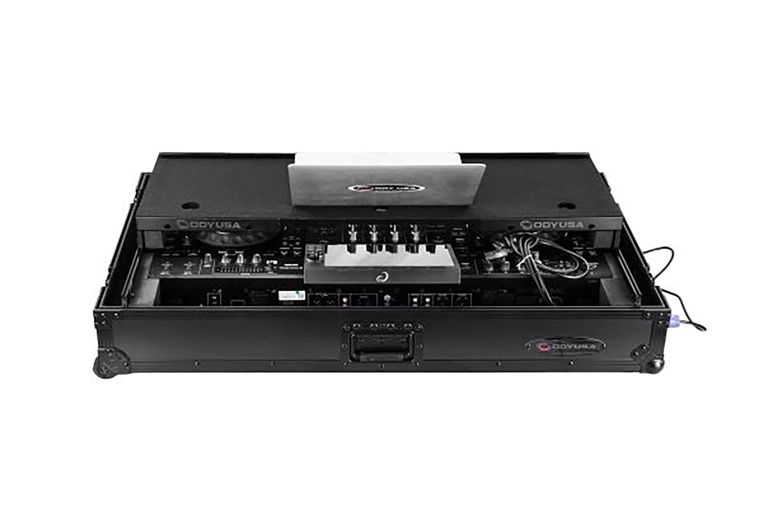 Odyssey FPR-GSXDJAZW1UBL Performance Ready Series 1U Flight Case with Wheels for Pioneer DJ XDJ-AZ - Black