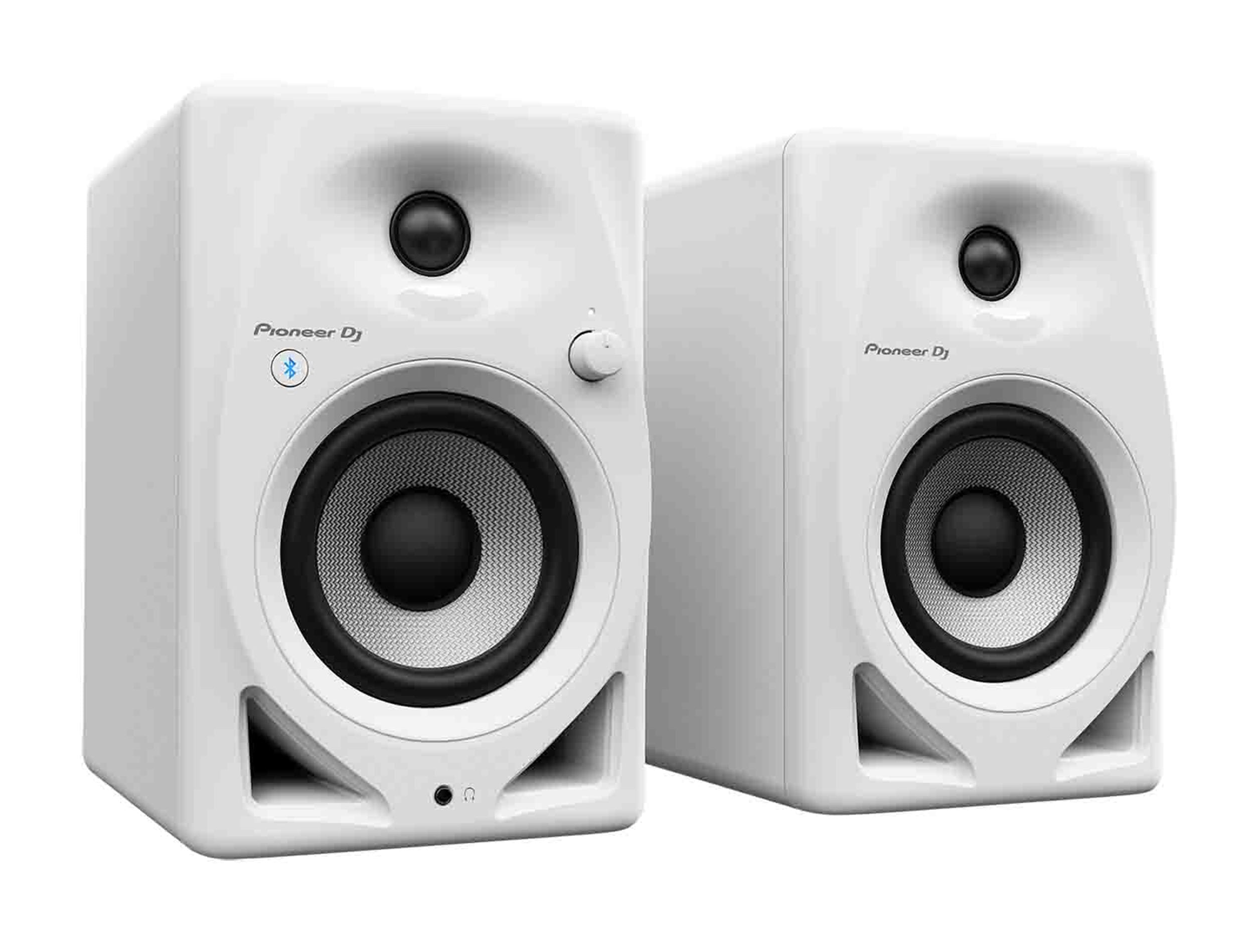 B-Stock: Pioneer DJ DM-40D-BT-W 4-inch Desktop Active Monitor Speaker with Bluetooth - White