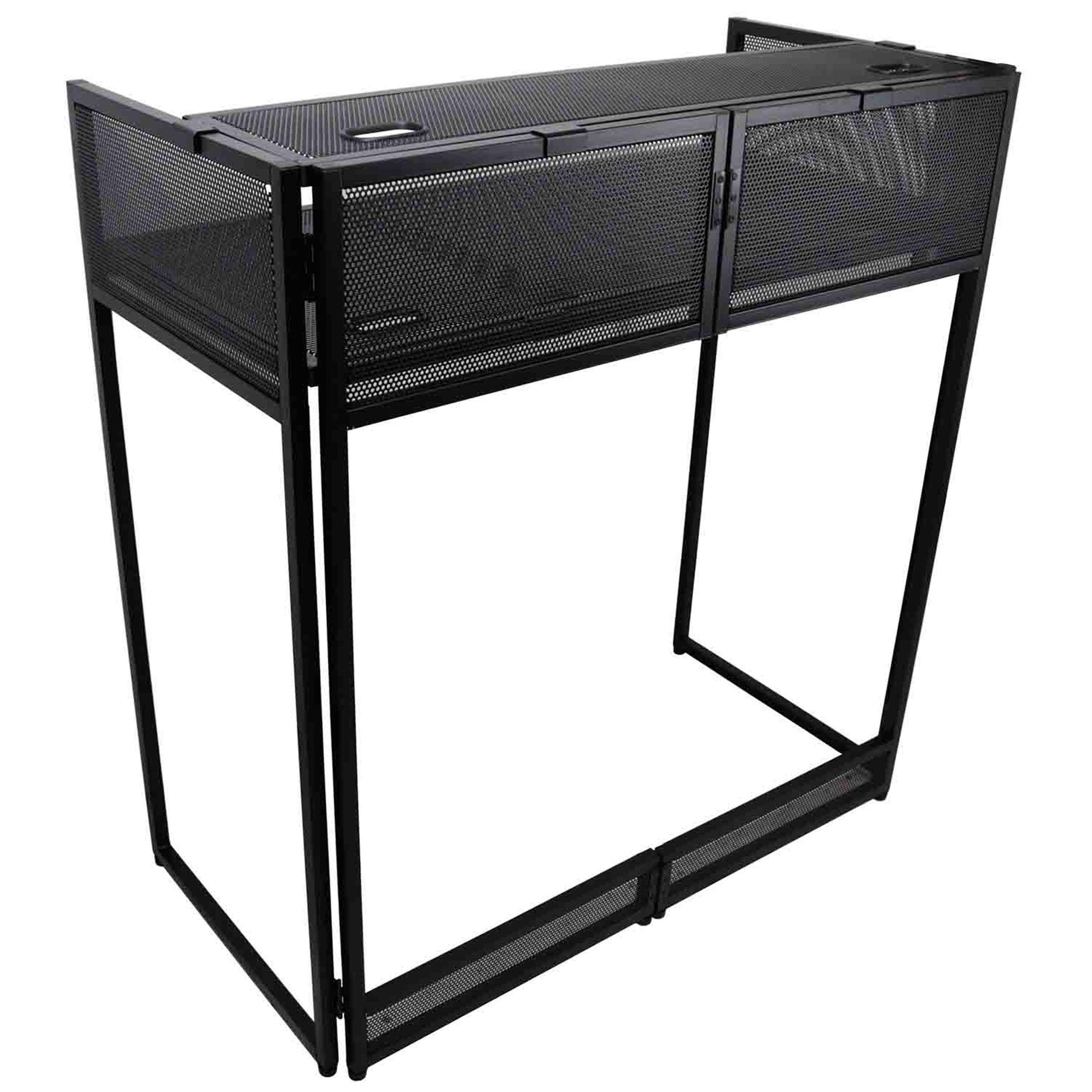 B-Stock: ProX XF-VISTA BL MK2, VISTA DJ Booth Façade Table Station with White/Black Scrim kit and Padded Travel Bag