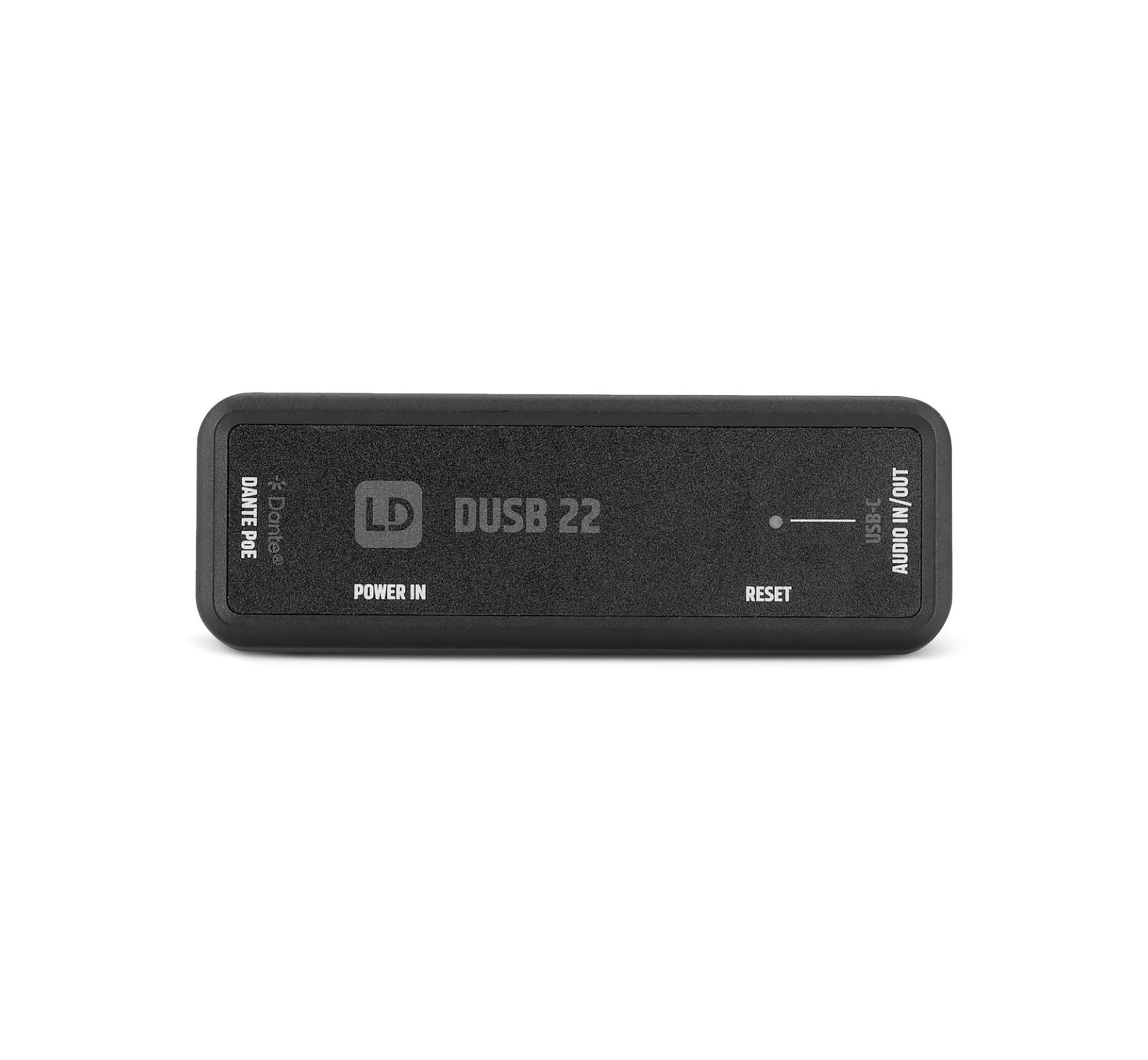 LD Systems DUSB22 2x2 Dante USB-C Audio Adapter