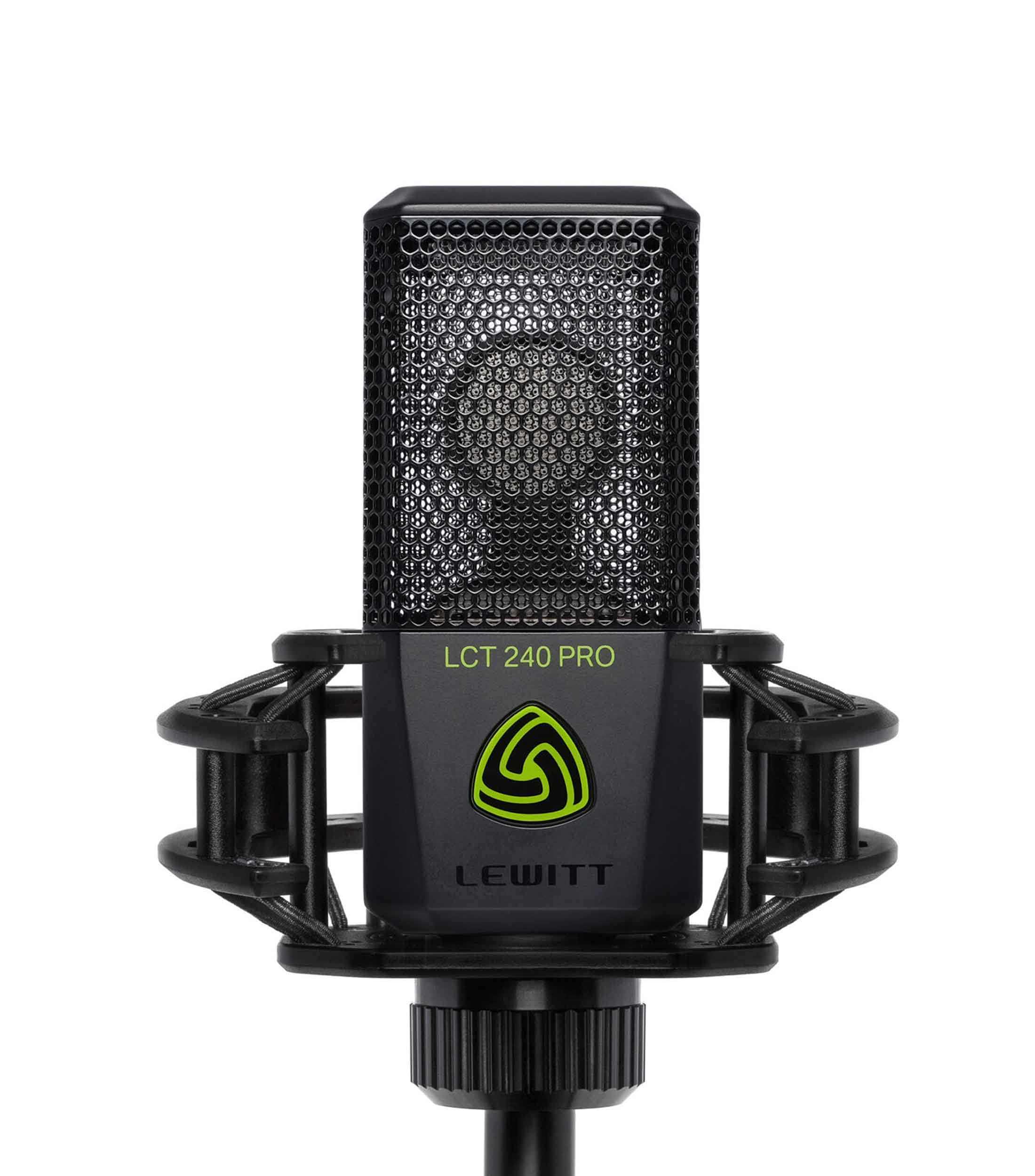 Lewitt LCT240PROBLACKVP PRO Vocal Set Cardioid Condenser Microphone with Shockmount - Black