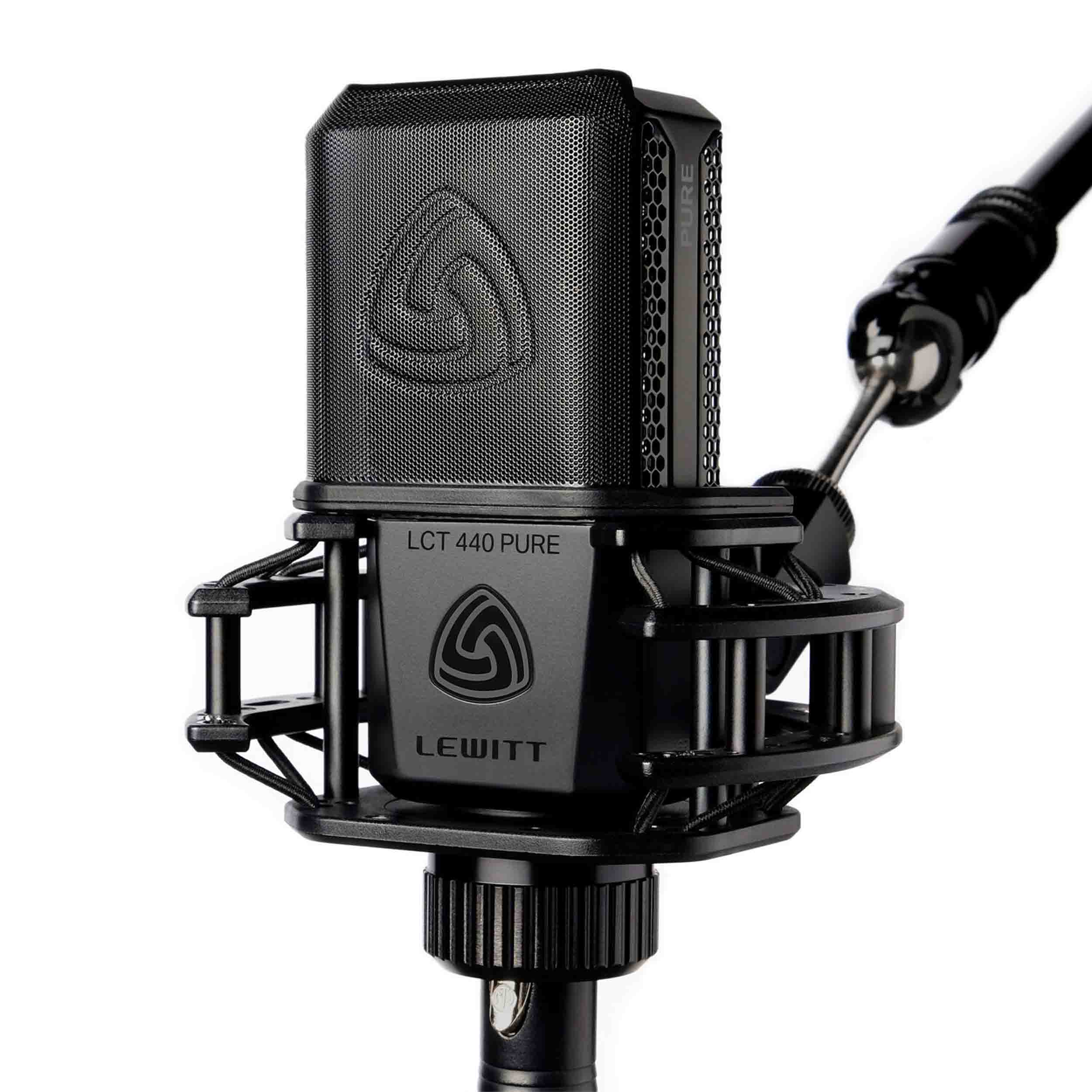 Lewitt LCT440PURE Large Diaphragm Cardioid Condenser Microphone - Black