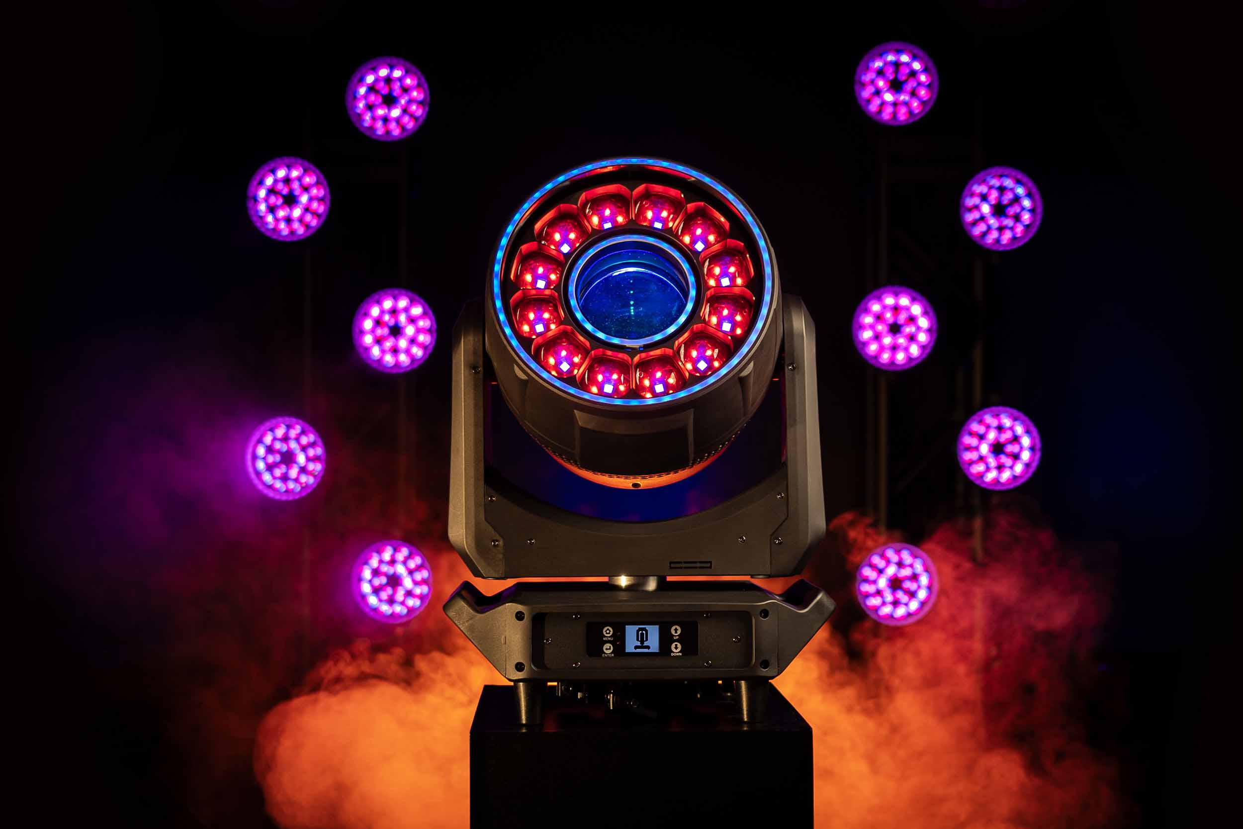 Colorkey CKU-5190 Creator Nova Prime 200W Moving Head with 12 NovaCell Lenses and Dual UHX Halos