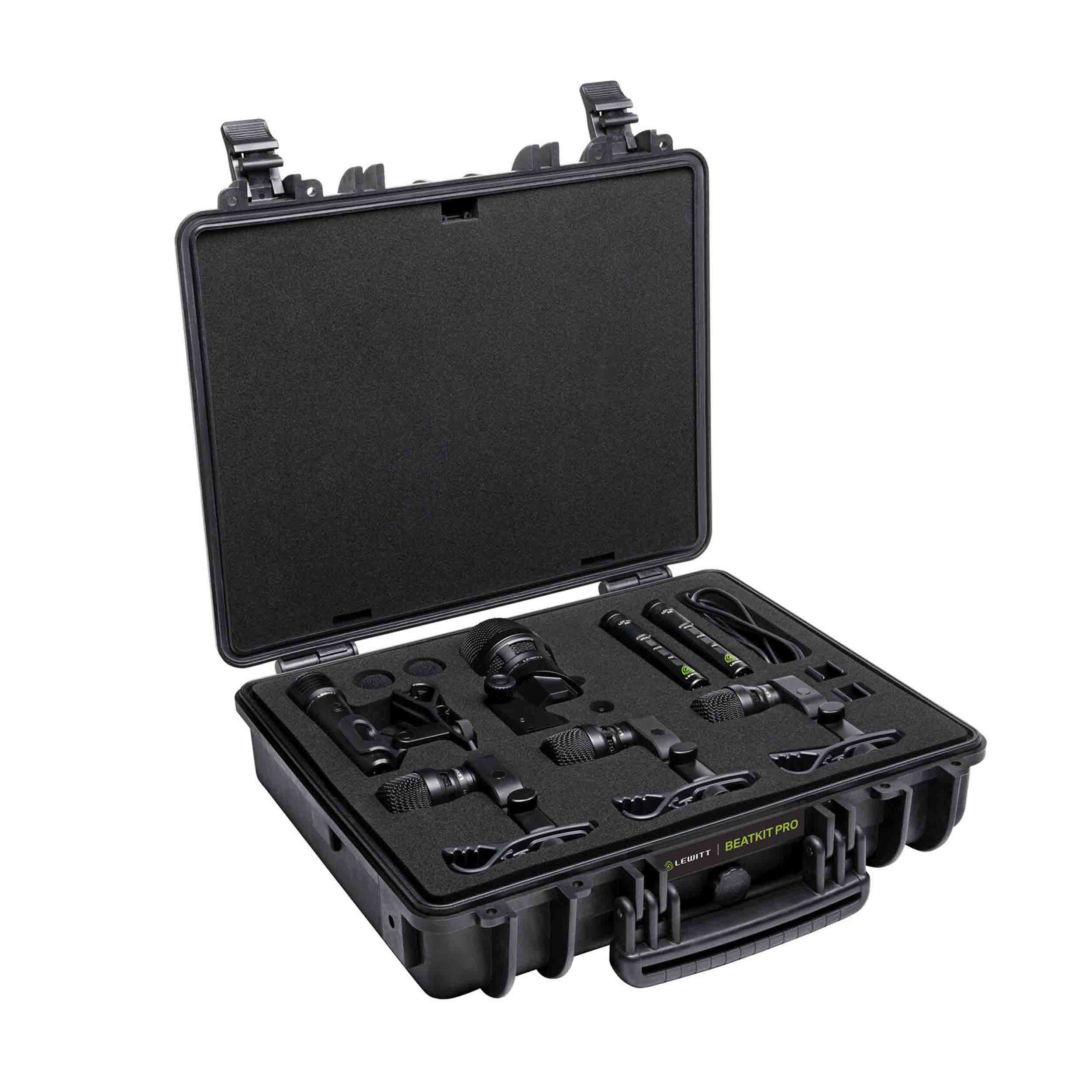 Lewitt BEATKITPRO 7-Piece Professional Drum Microphone Kit with Transport Case
