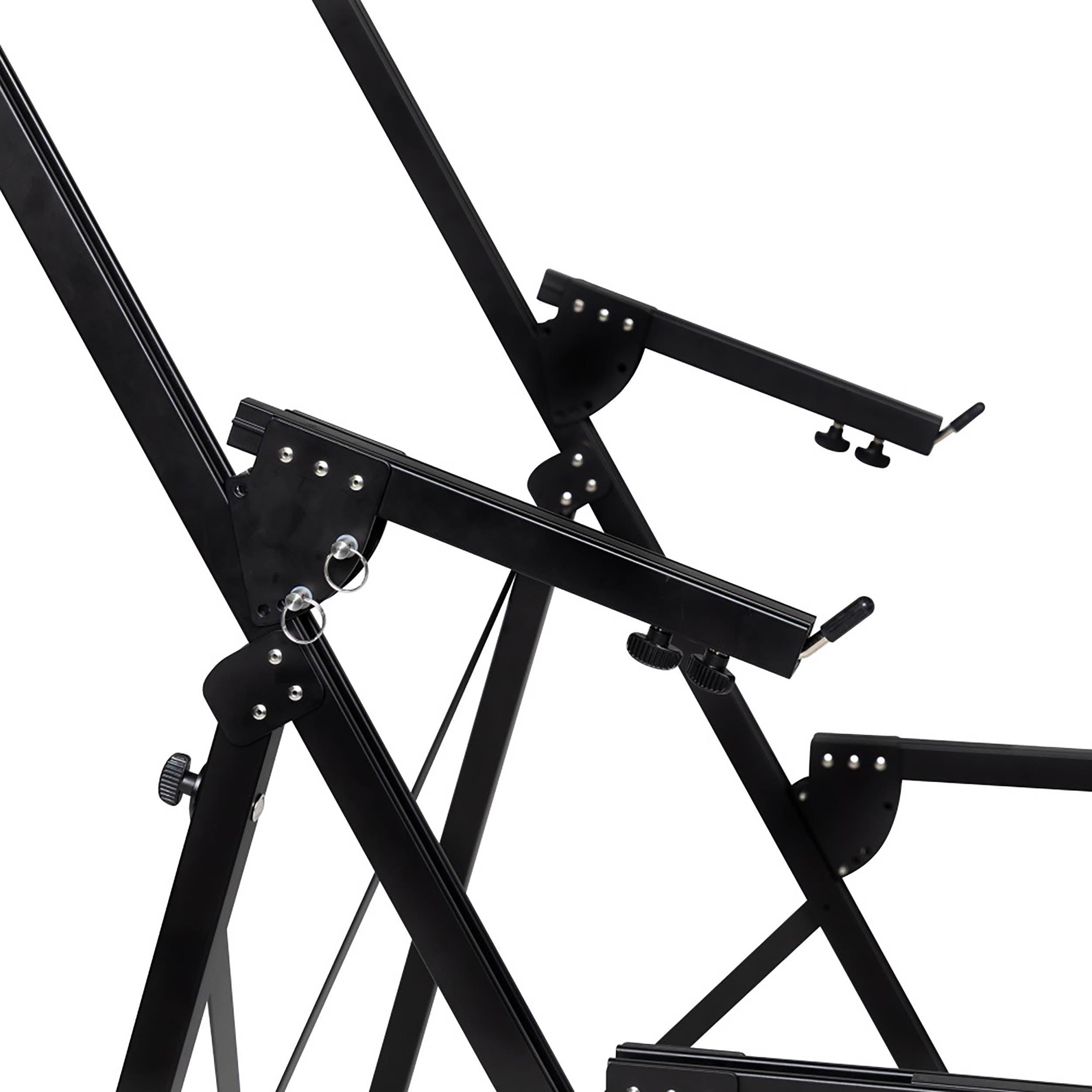 Gator GFW-KEY3TIER-A 3-Tier A-Frame Keyboard Stand with Arm Depth Adjustment