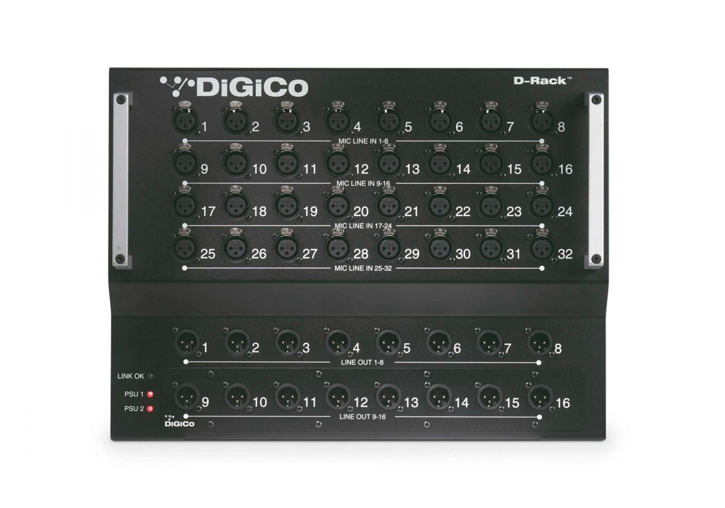 DiGiCo X-D-RACK-2, SD-Series 32-Channel Input Expansion Rack with Dual PSU