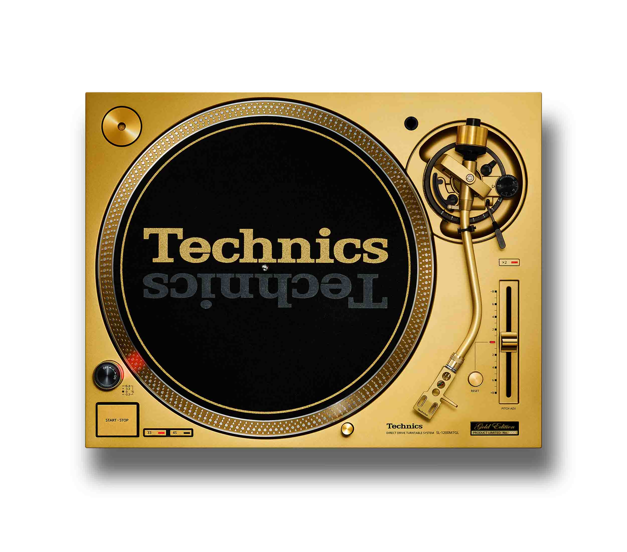 Technics SL-1200M7GL 55th Anniversary Gold Edition Direct Drive Turntable with 78 RPM
