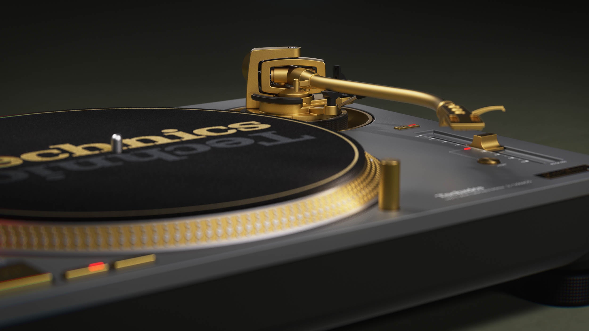 Technics SL-1200M7G-H 55th Anniversary Gold Edition Direct Drive Turntable, 78 RPM with Grey Finish