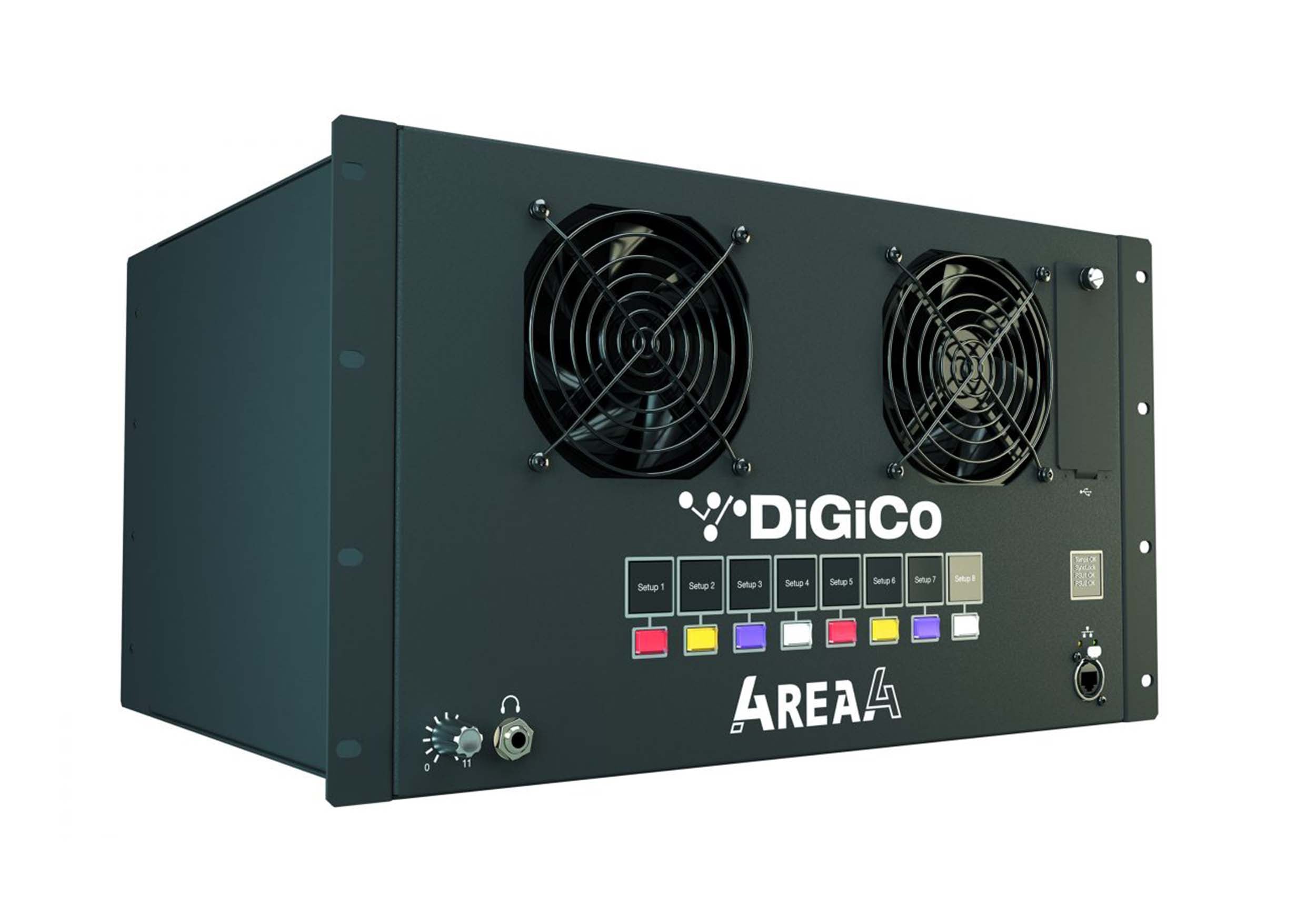 DiGiCo X-A-4REA4, 128x48+8 DSP Audio Processing Rack