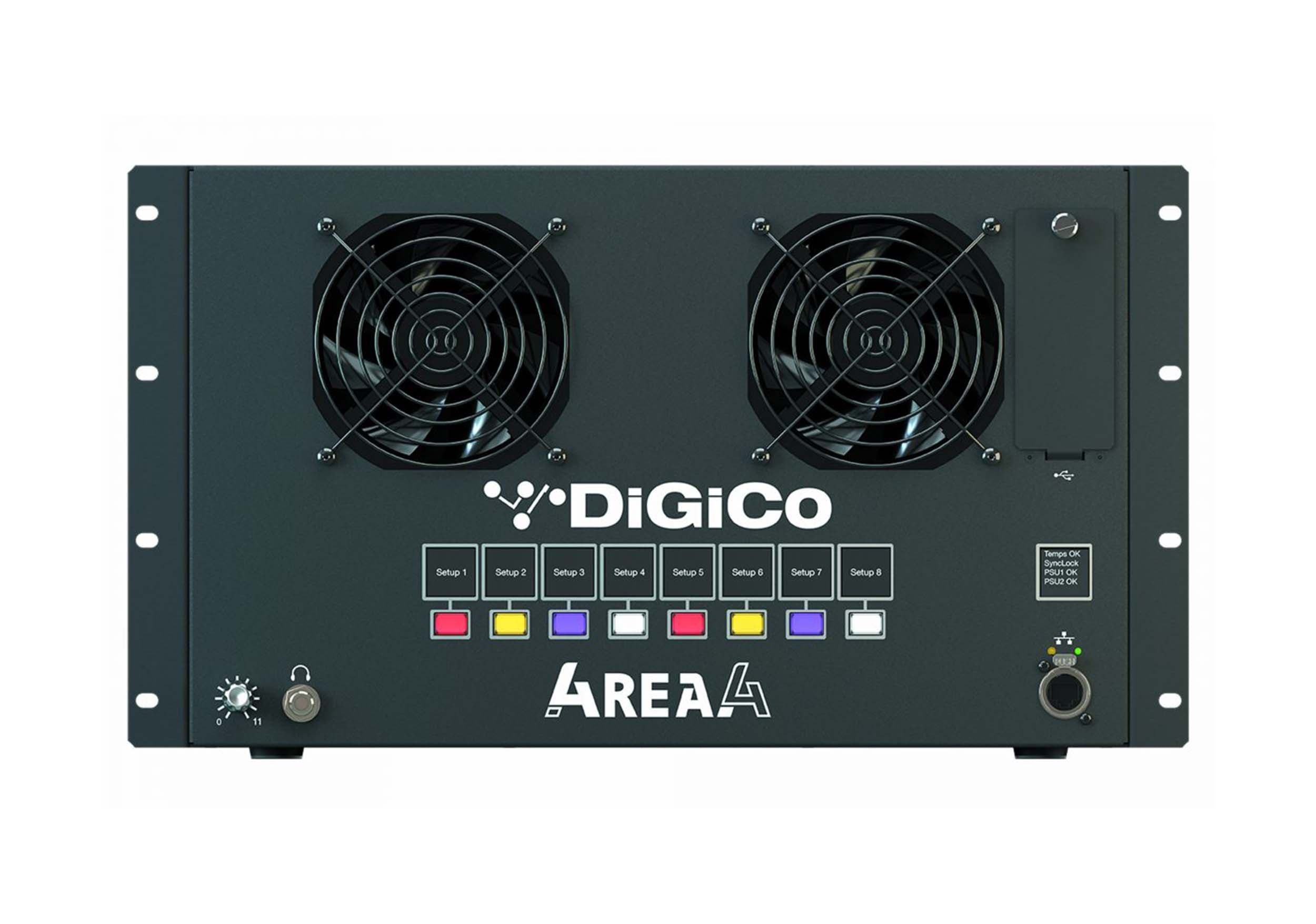 DiGiCo X-A-4REA4, 128x48+8 DSP Audio Processing Rack