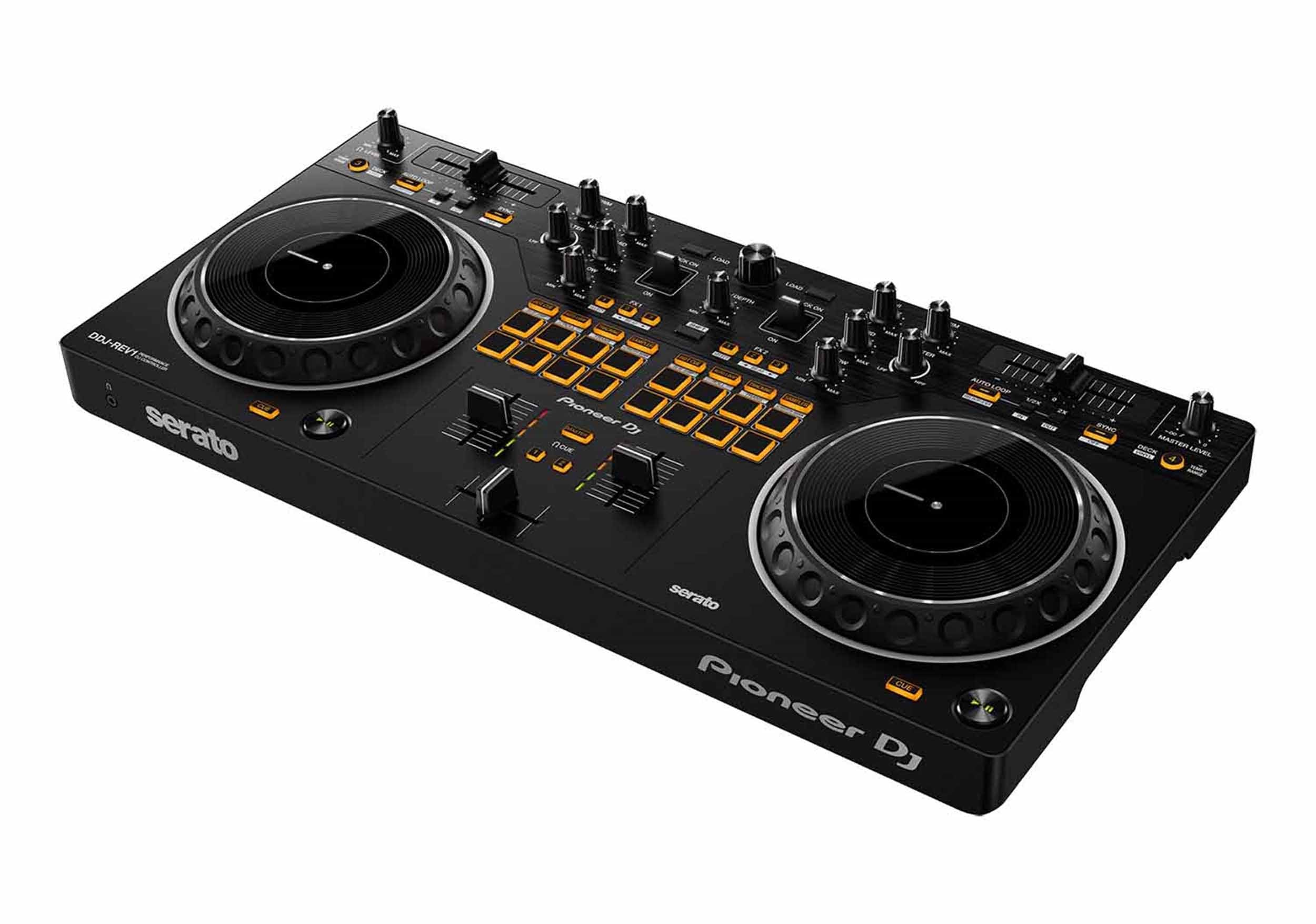 Pioneer DJ DDJ-REV1 2 Channel DJ Controller Pkg w/ Desktop Monitor