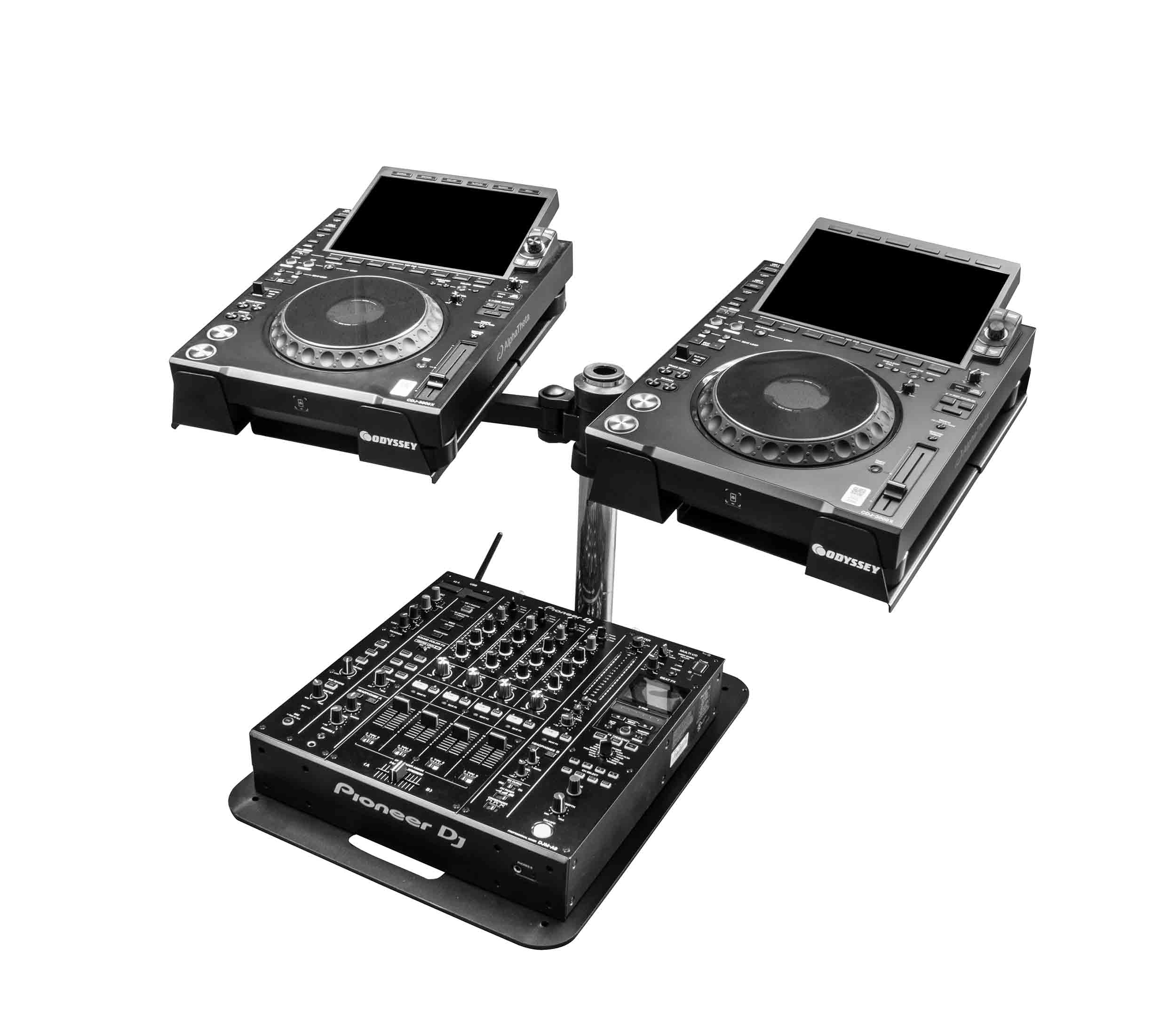 Odyssey LUNISPDB-XD-SYS L-EVATION Dual Universal Arm and Plate Stand System