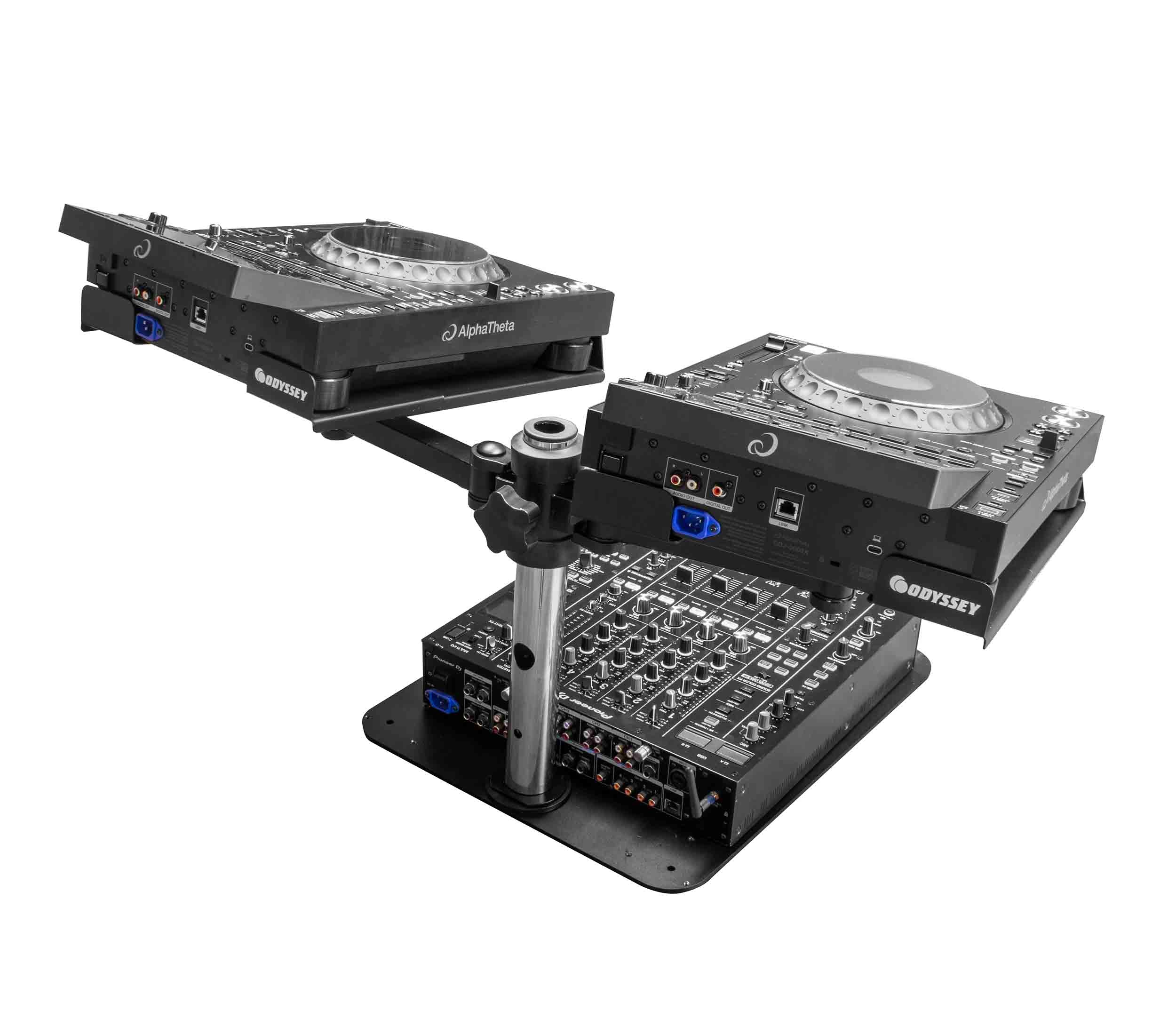 Odyssey LUNISPDB-XD-SYS L-EVATION Dual Universal Arm and Plate Stand System