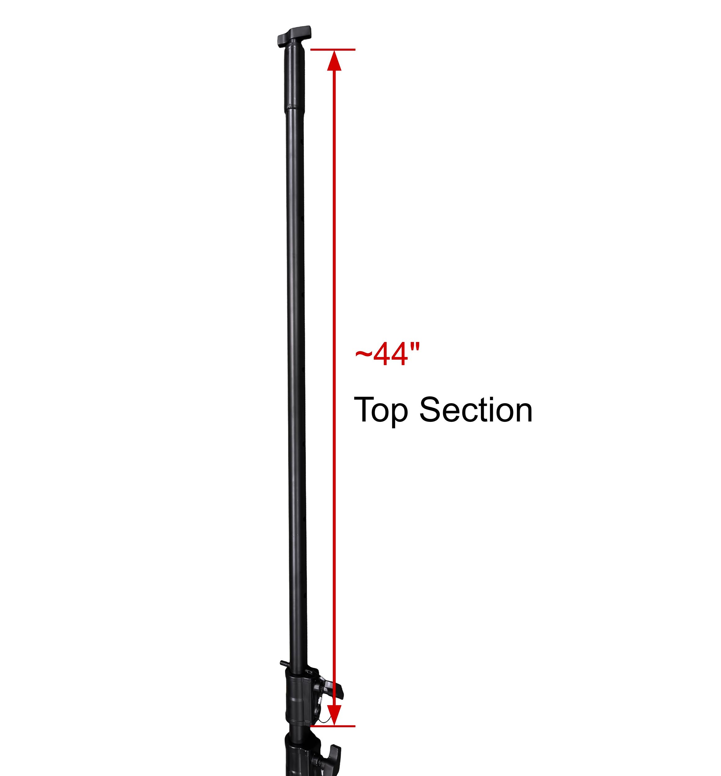Odyssey LSBP120POLE-B, 120" Long Lighting Pole - Black