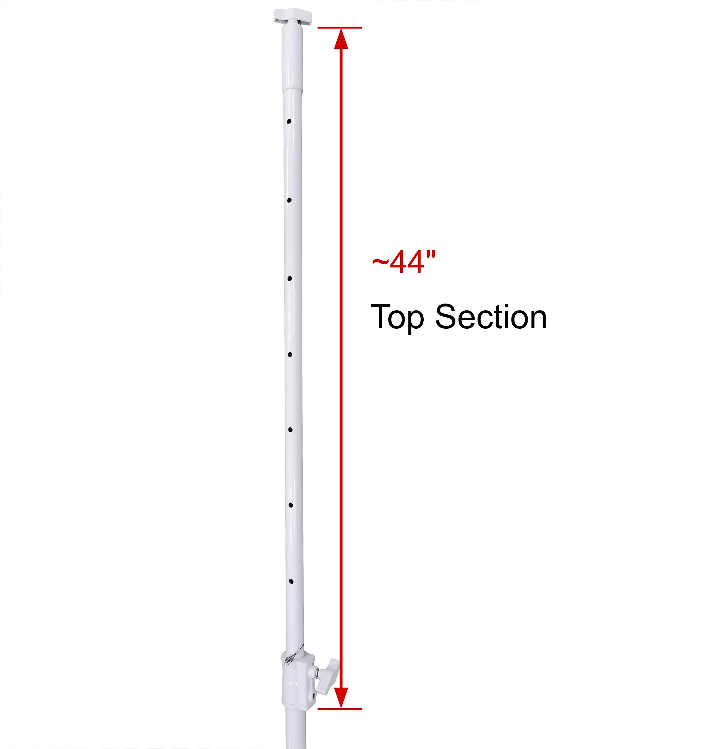 Odyssey LSBP120POLE-W, 120" Long Lighting Pole - White