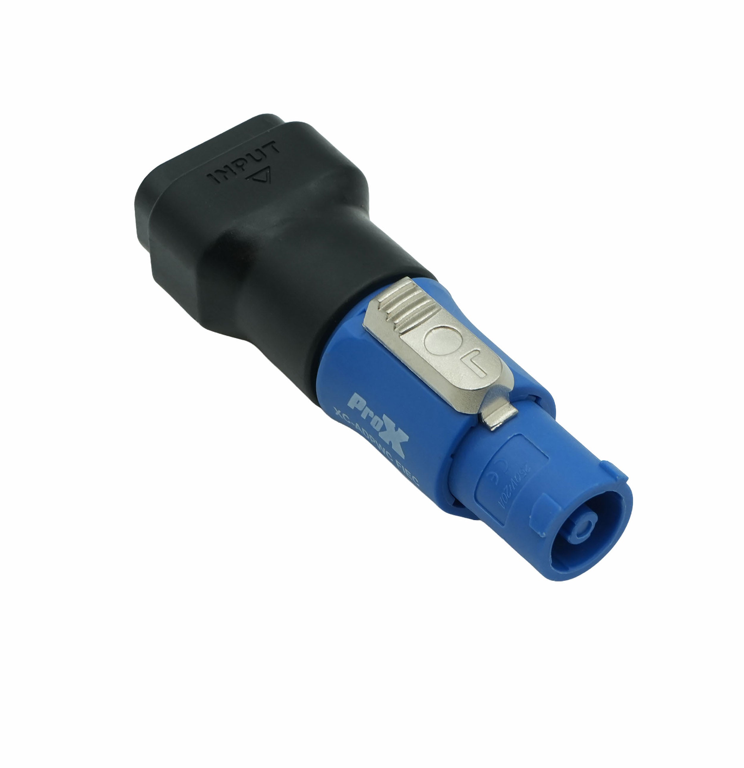 ProX XC-ADPWCFIEC IEC C14 Female to PowerCON Female Blue Locking Connector Power Coupler Adapter